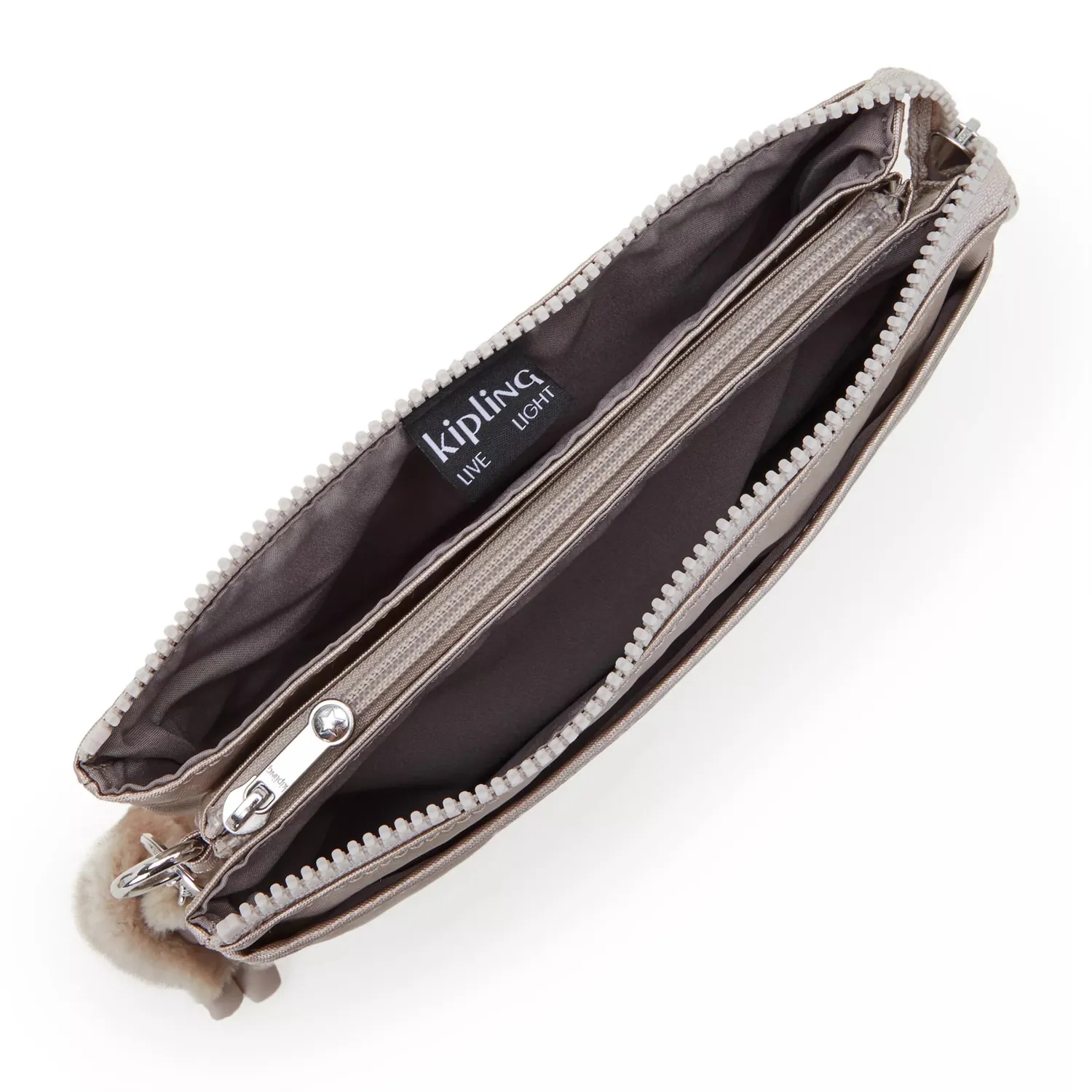 Kipling Riri crossbodytas klein Metallic Glow goudkleurig