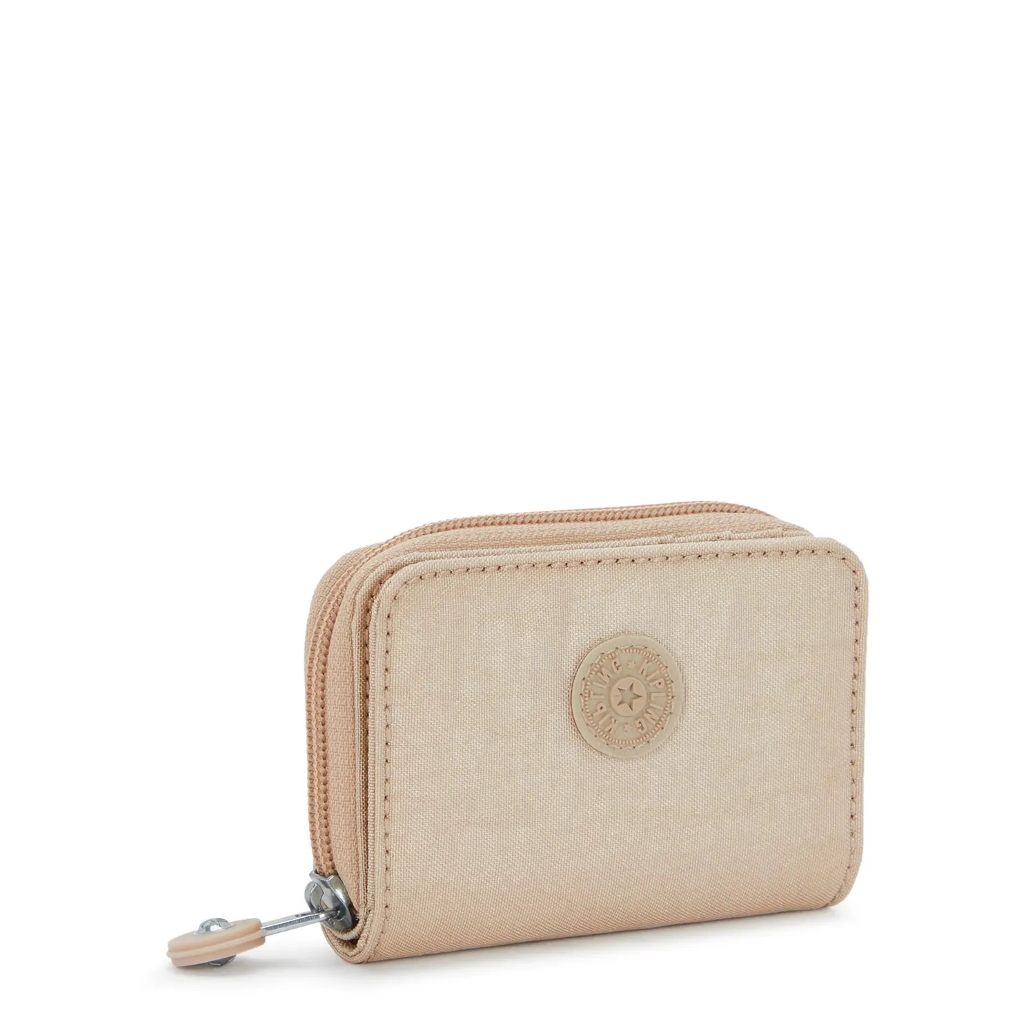 Kipling Tops portemonnee Sparkled Beige klein – met rits