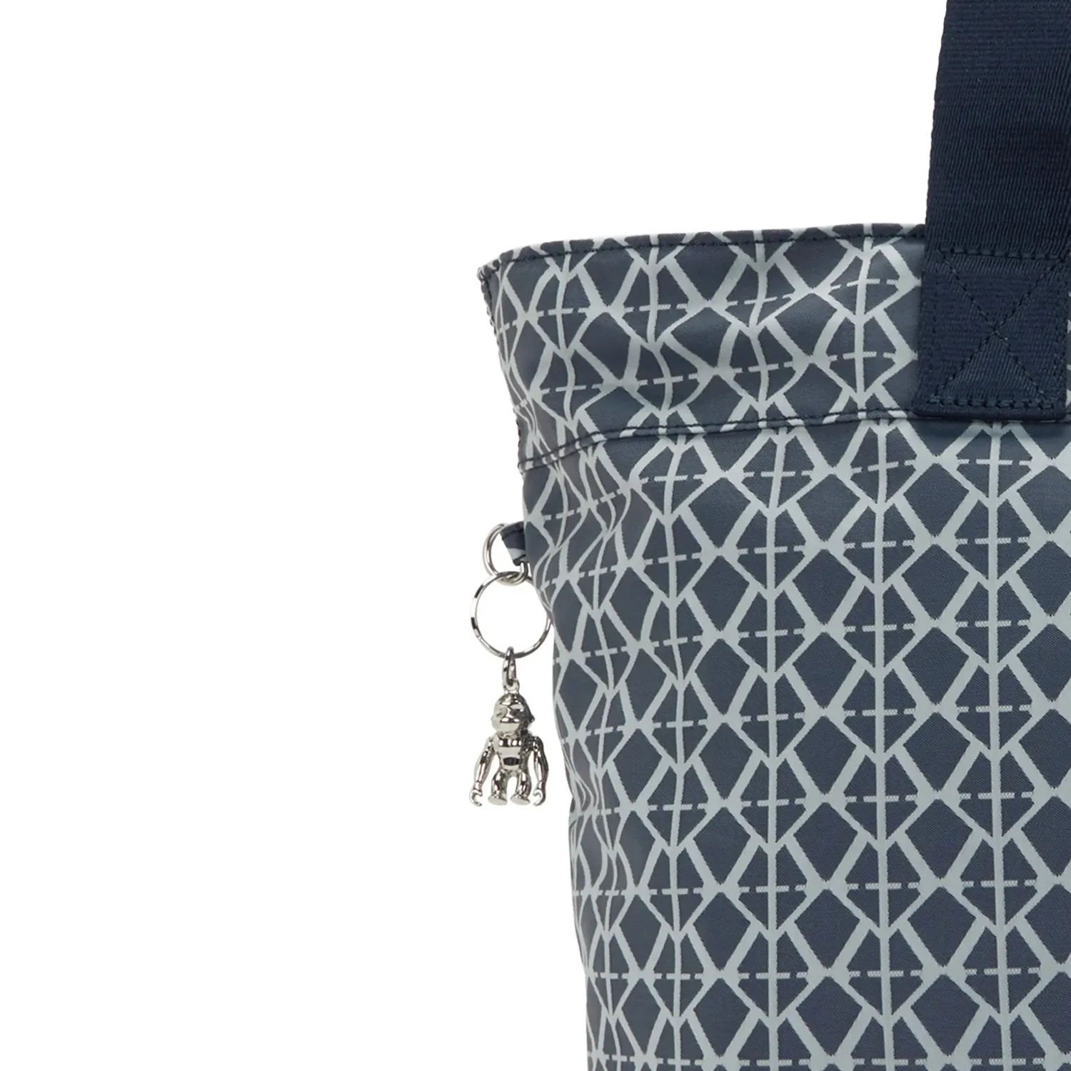 Kipling Colissa Up shopper Groot Navy Sign Jacquard laptopvak