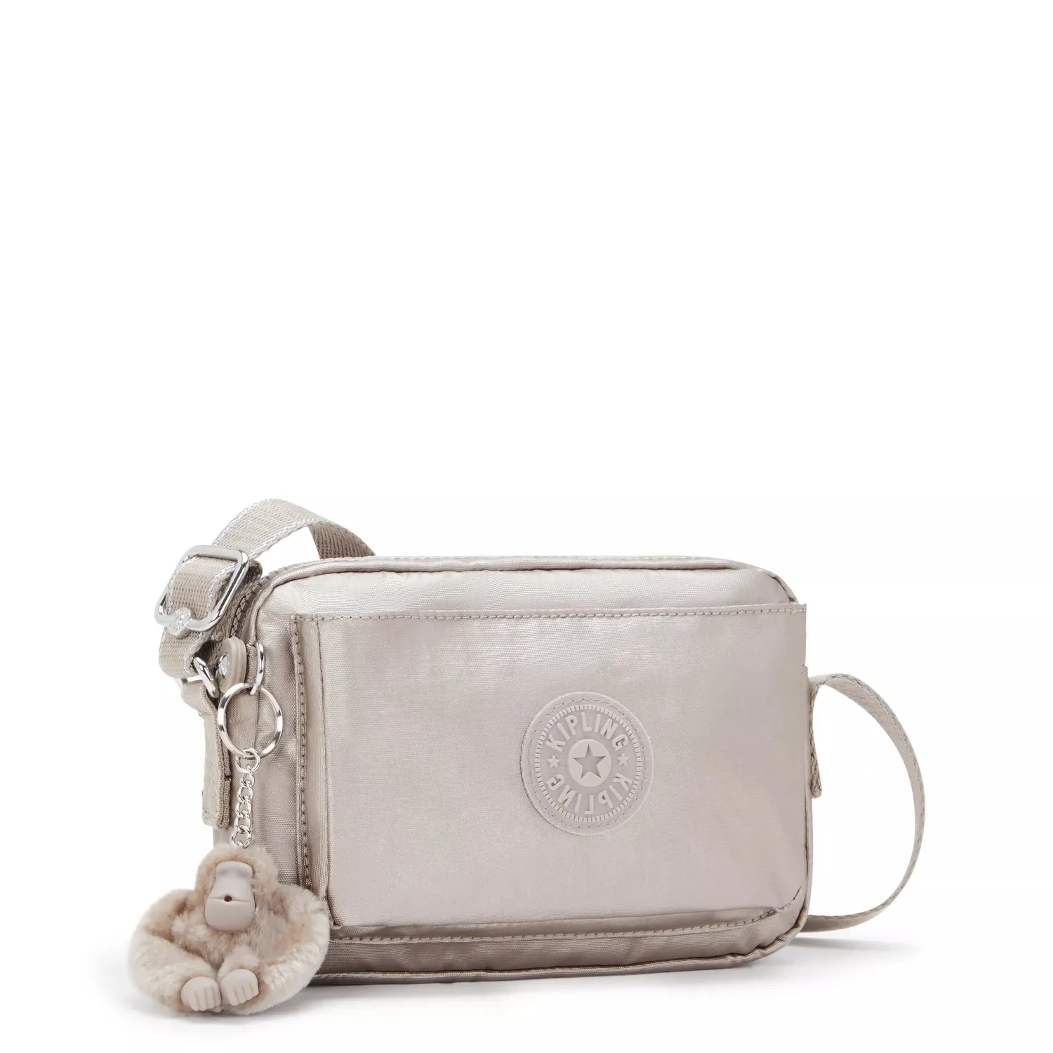 Kipling Abanu crossbodytas klein metallic glow glans