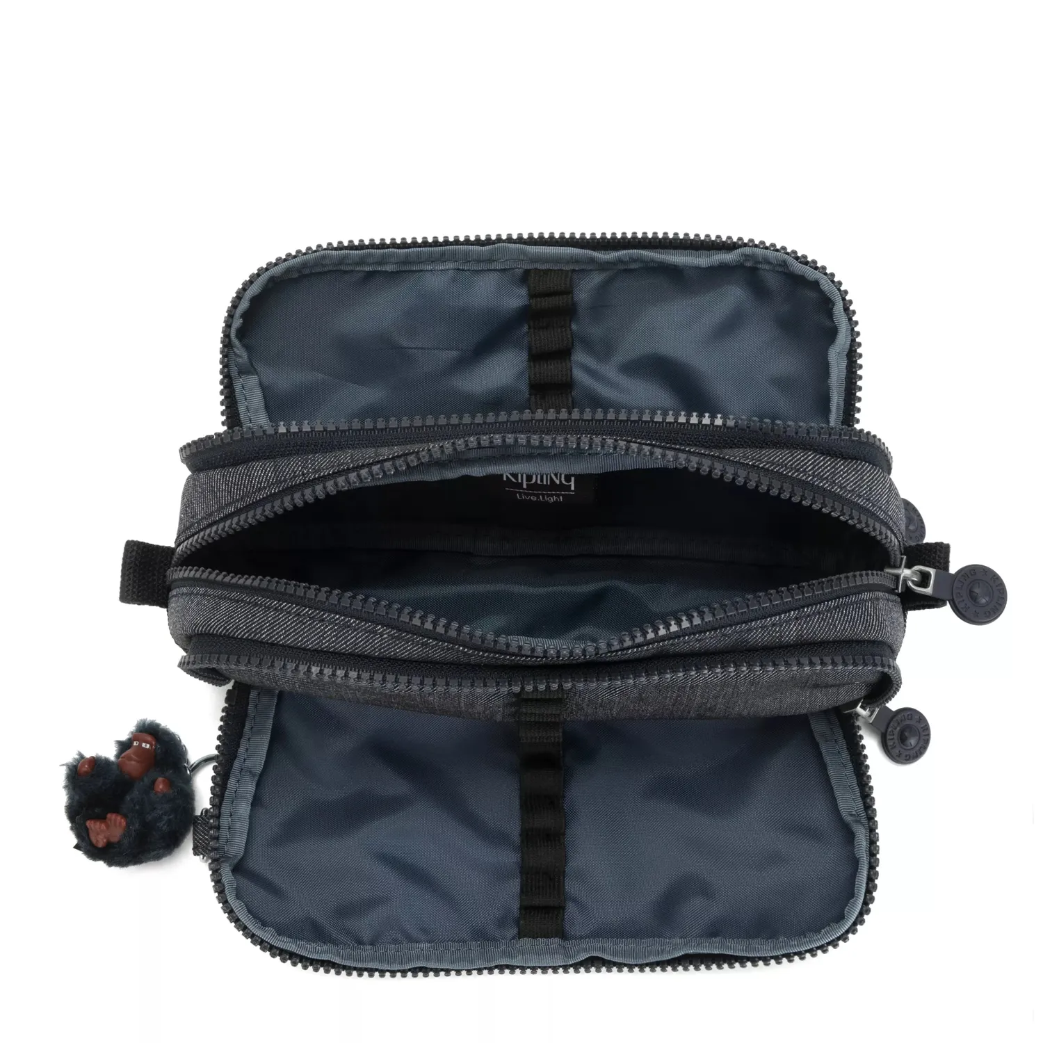 Kipling Gitroy pennenzak groot Marine Navy nylon