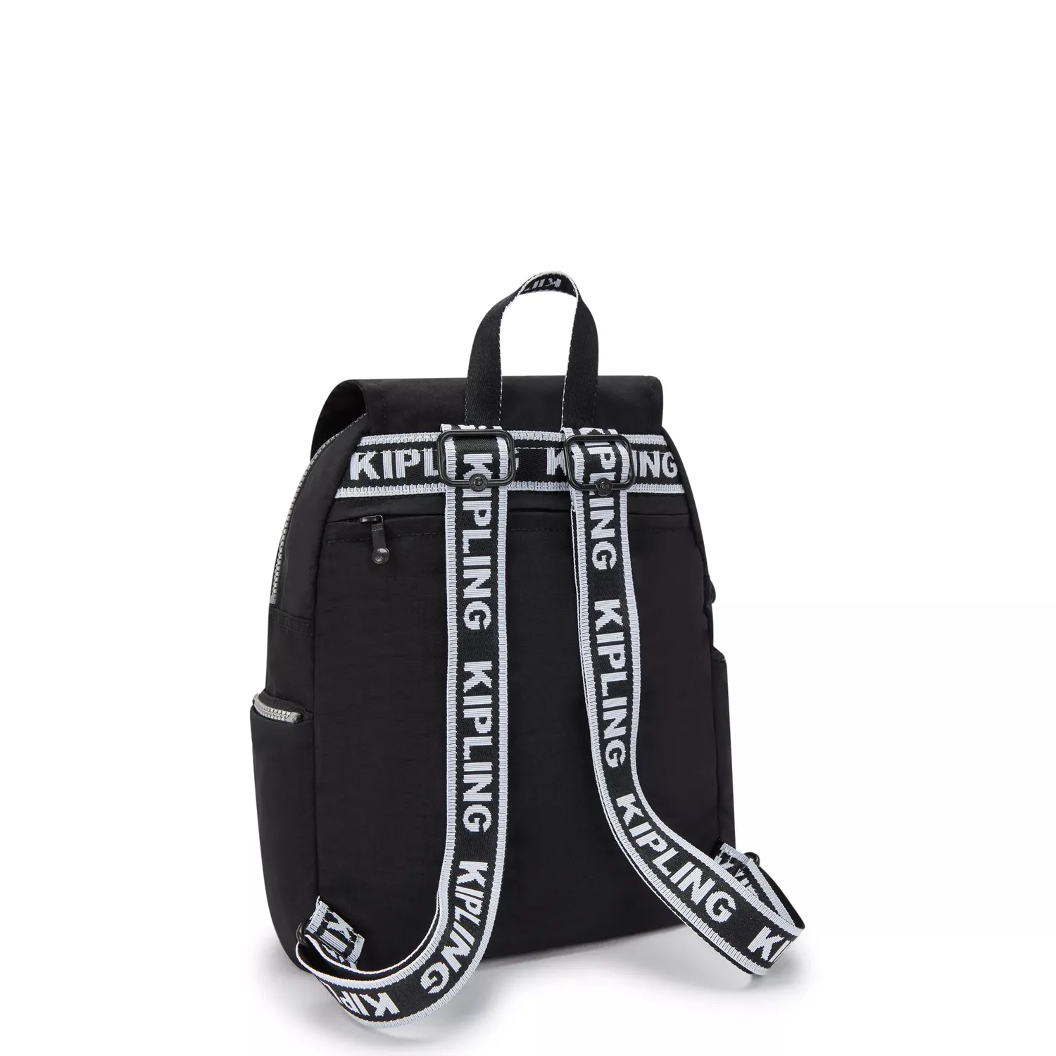 Kipling City Zip S rugzak klein Glorious Silver met sleutelkoord