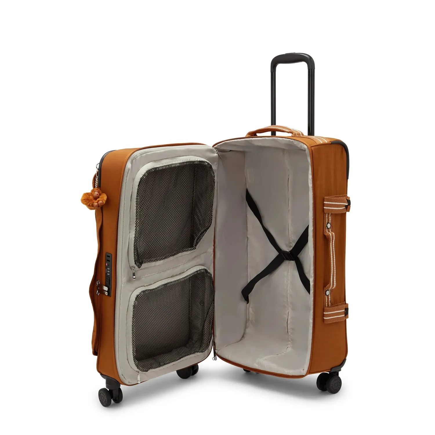 Kipling Spontaneous M koffer Medium Stylish Mokka TSA-slot