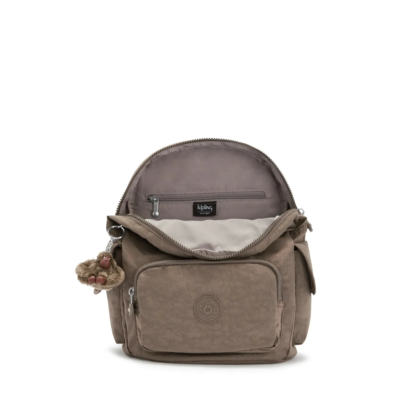 Kipling City Pack S rugzak Klein True Beige waterafstotend