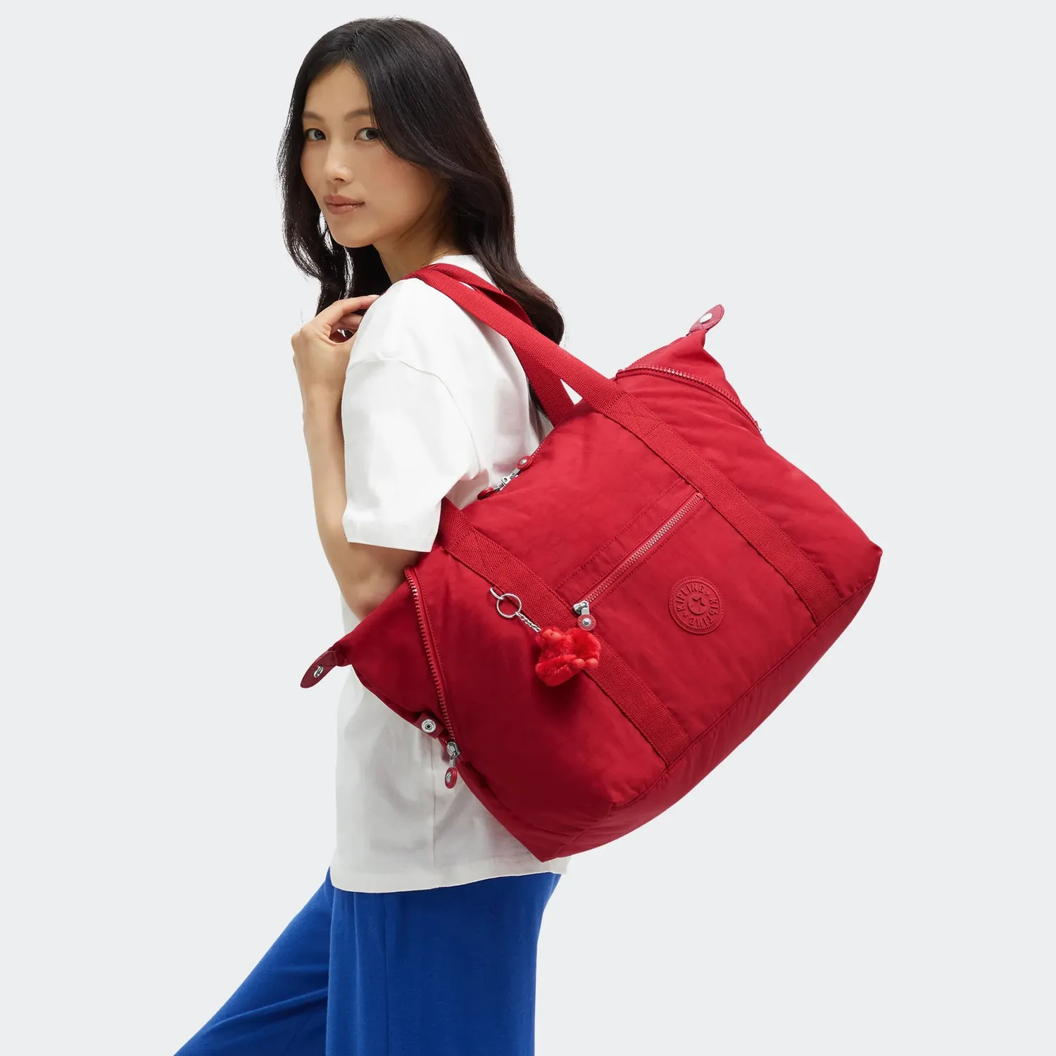 Kipling Art M draagtas Ruby Red waterafstotend