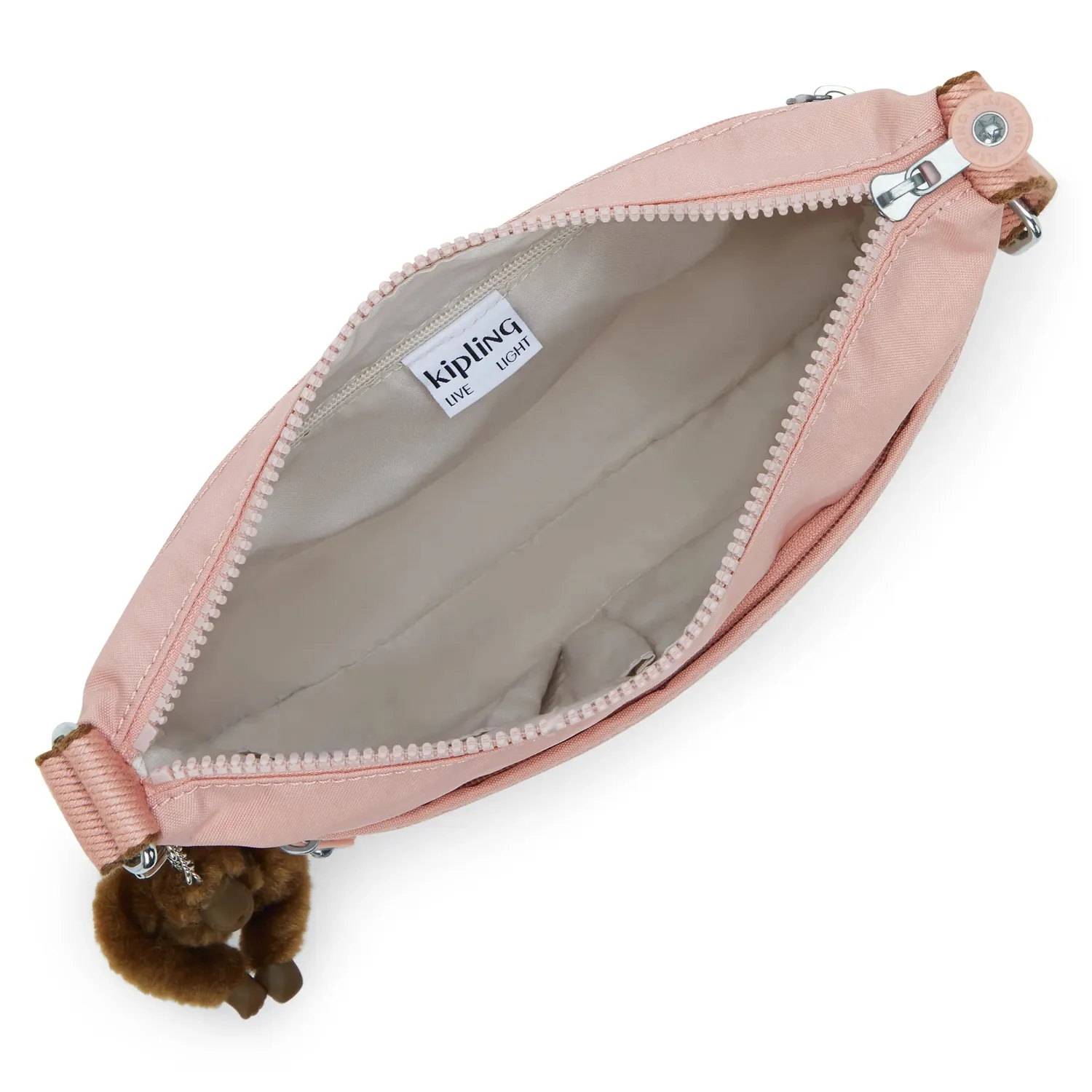 Kipling Arto schoudertas Medium Memory Pink waterafstotend