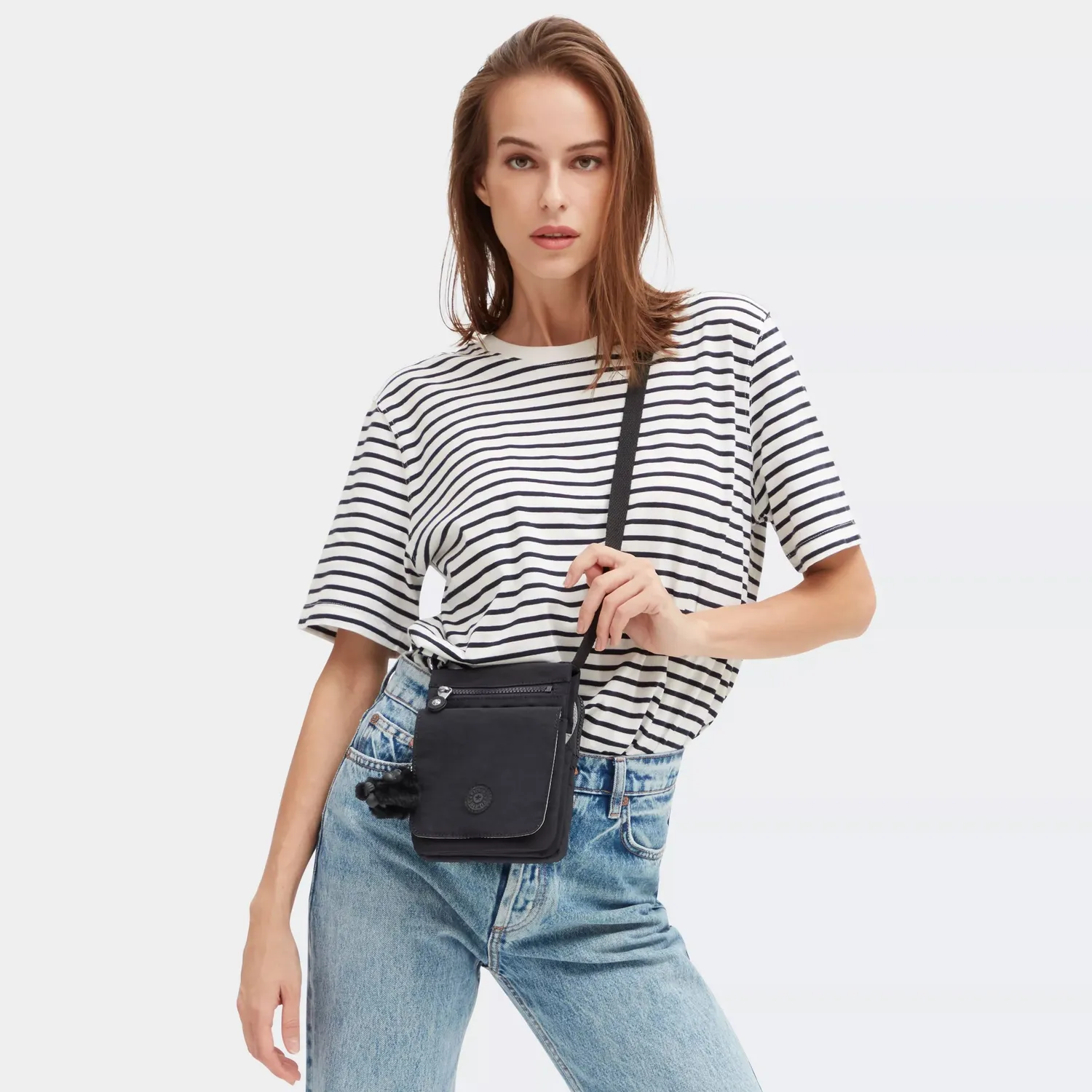 Kipling New Eldorado crossbody tas Black Noir klein licht
