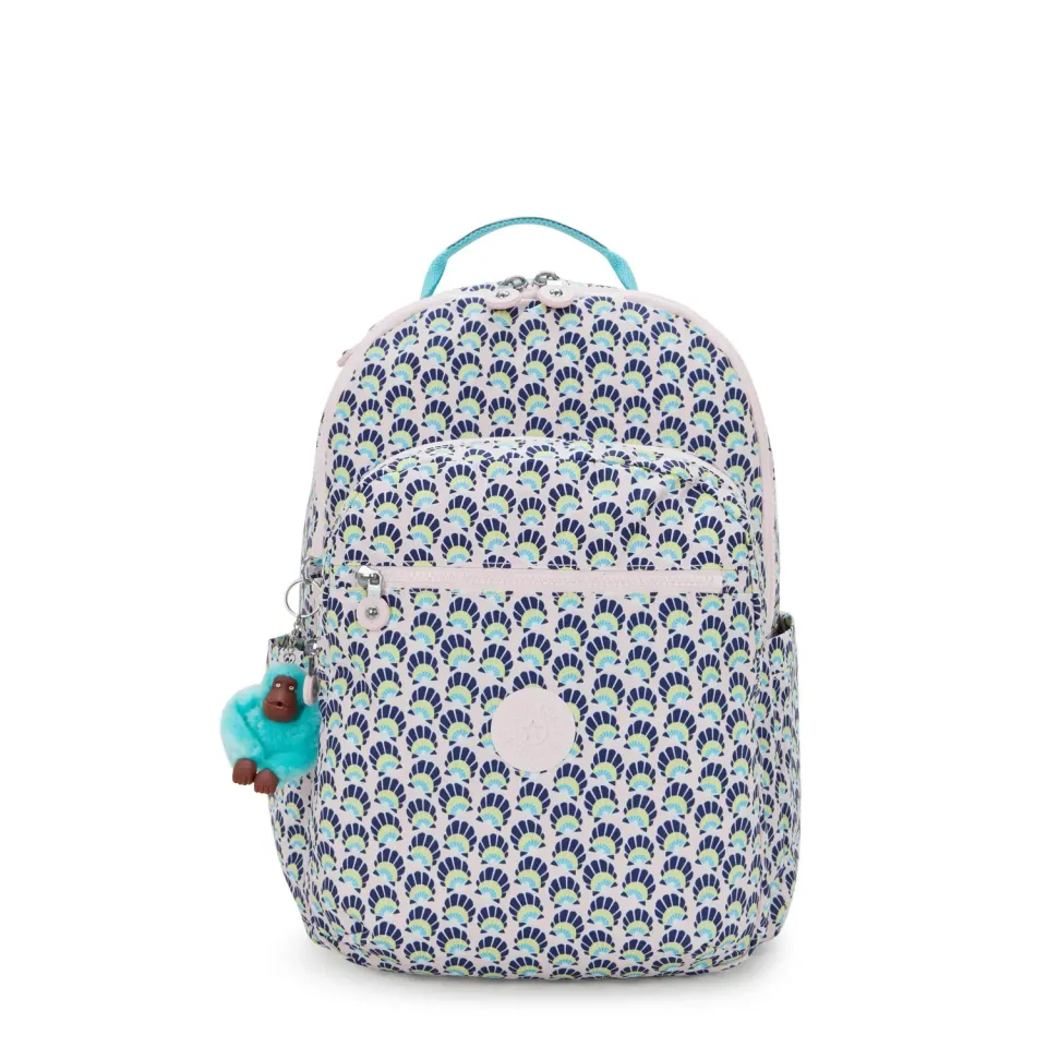 Kipling Seoul rugzak groot Geo Shell 15 inch laptopvak
