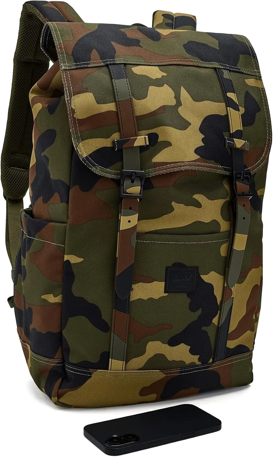 Herschel Retreat rugzak 23L Woodland Camo zwart