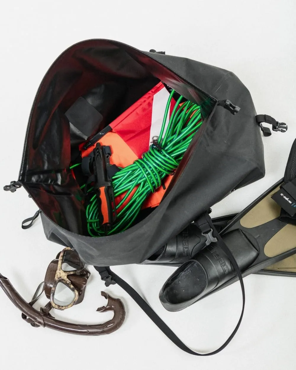 Herschel Dry Bag reistas 55L zwart waterdicht