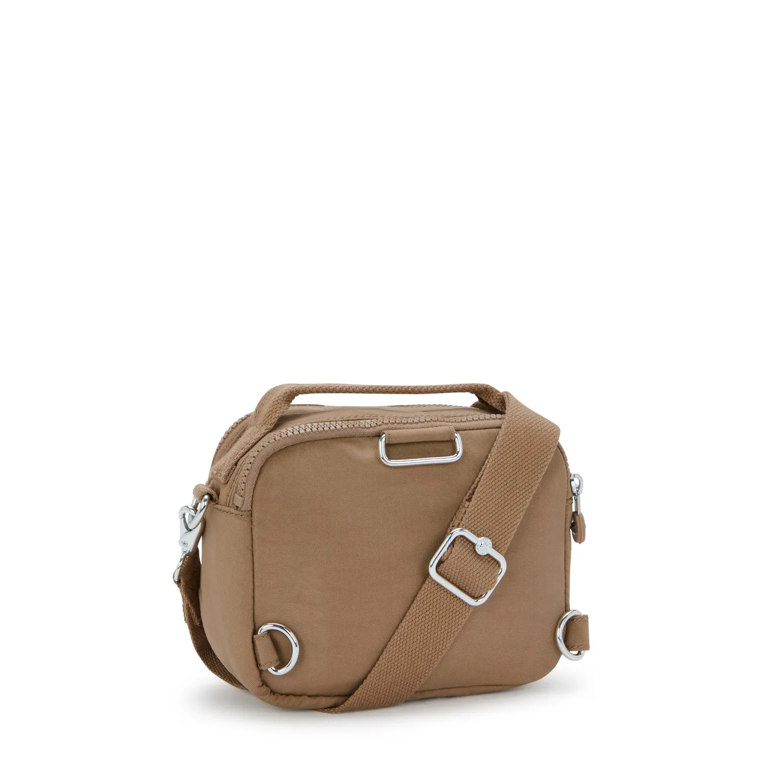 Kipling Cahir crossbody klein Early Tan met voorvak