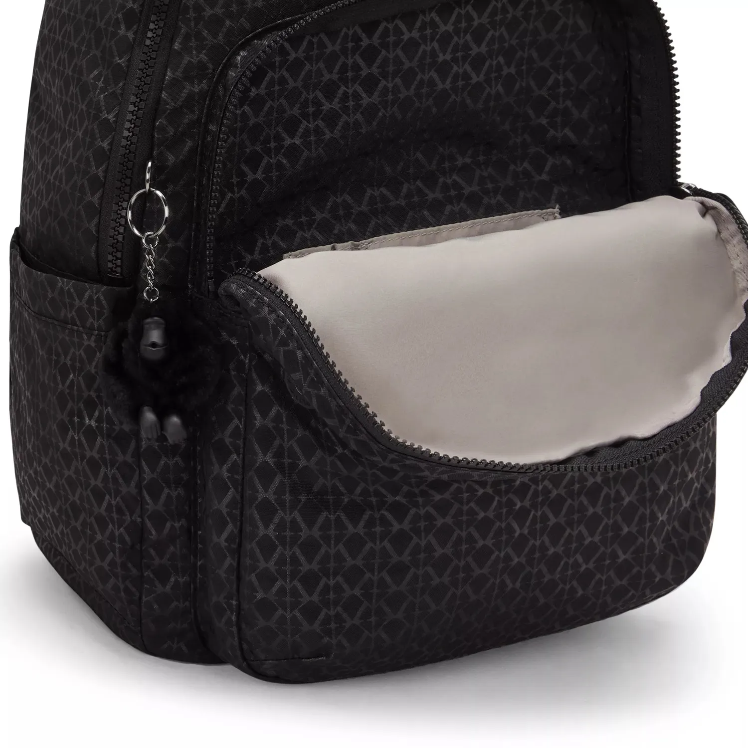 Kipling Seoul rugzak Groot Signature Emb werk