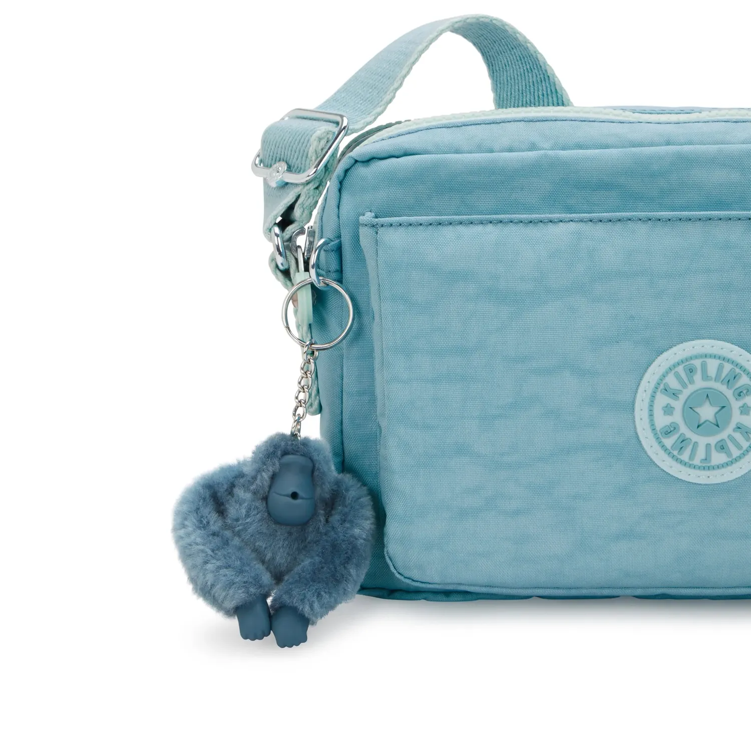 Kipling Abanu M crossbody tas Blue Cool – 2 vakken