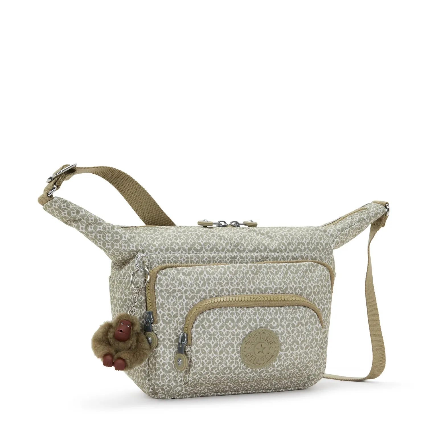 Kipling Erica S schoudertas Sandstone Geos medium crossbody