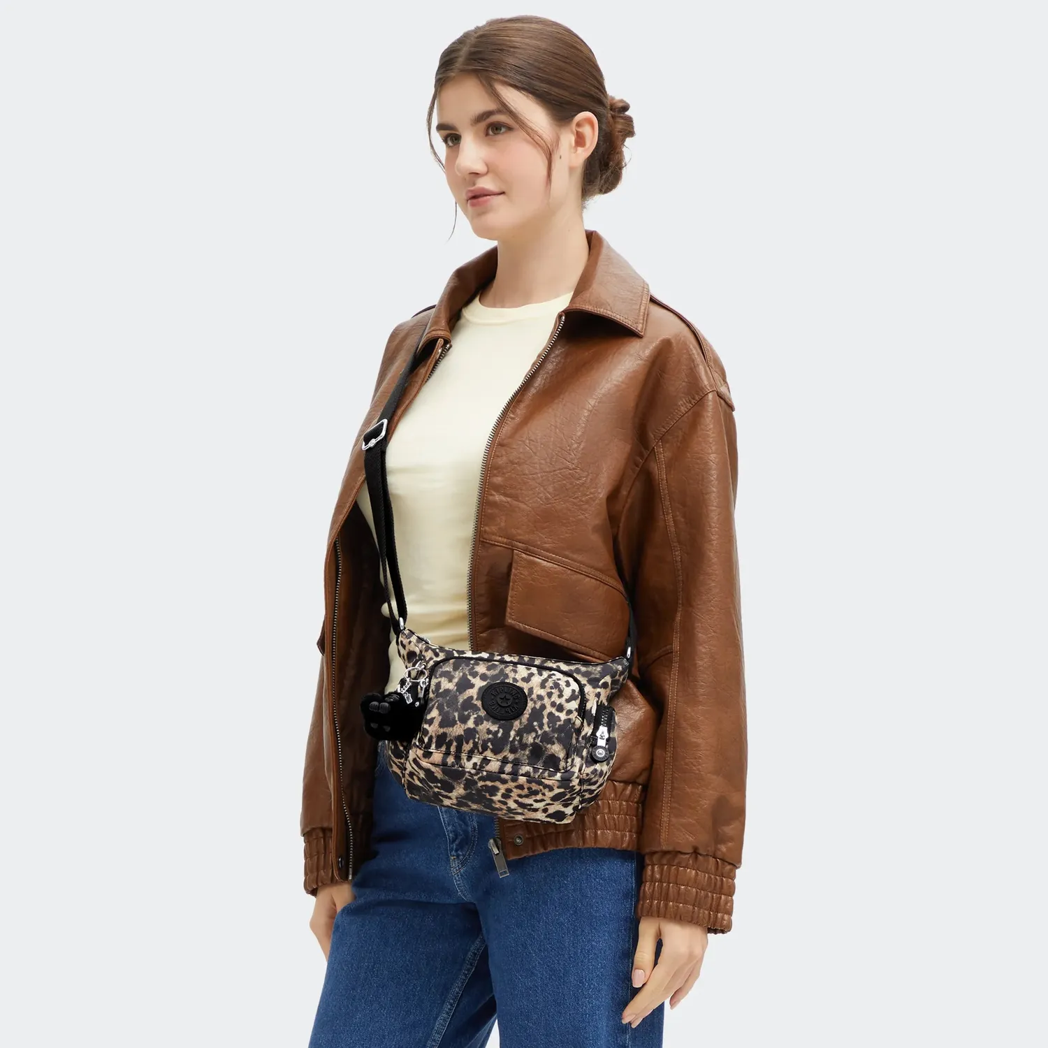 Kipling Gabbie Mini schoudertas Klein Wild Leopard dierenprint