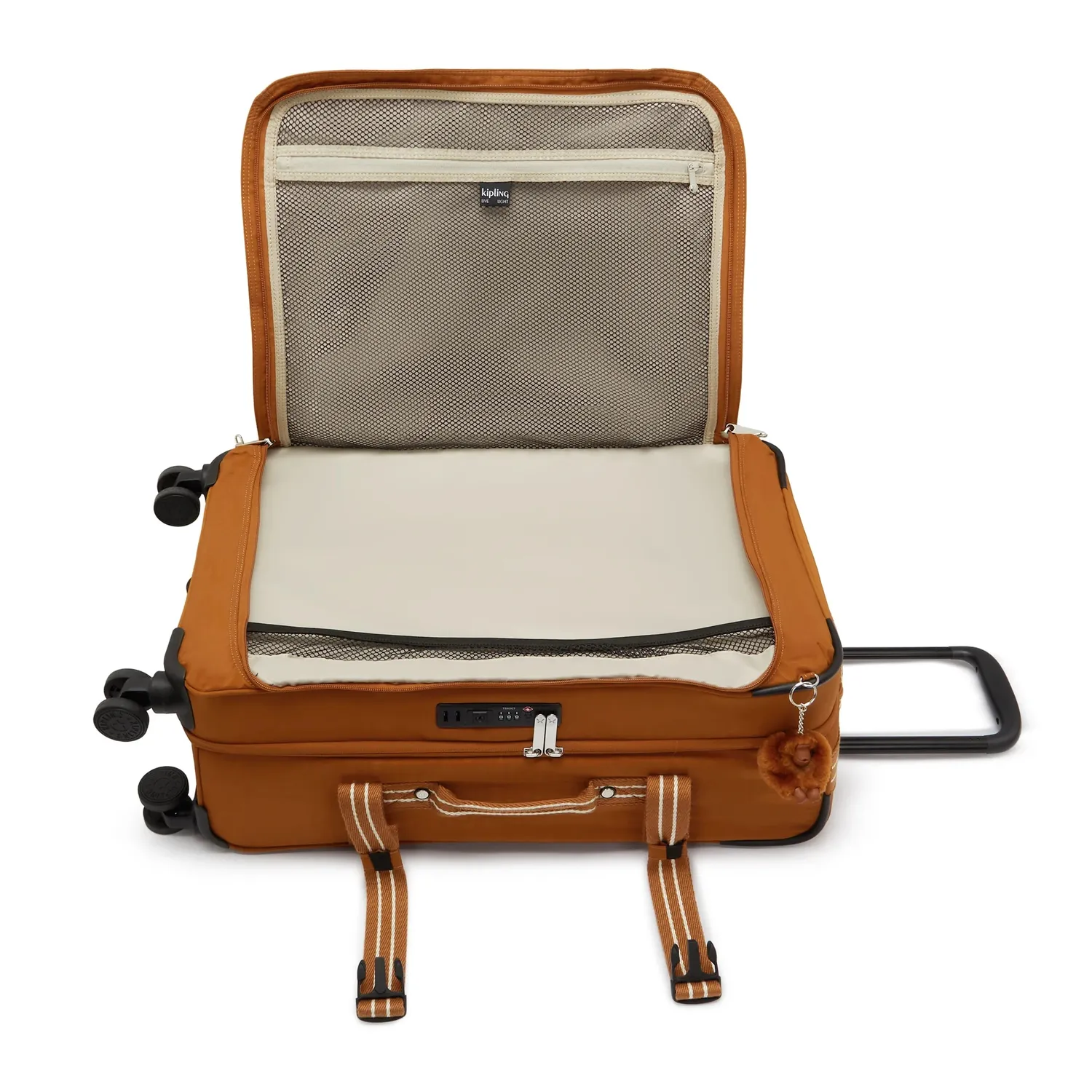 Kipling Spontaneous M koffer Medium Stylish Mokka TSA-slot