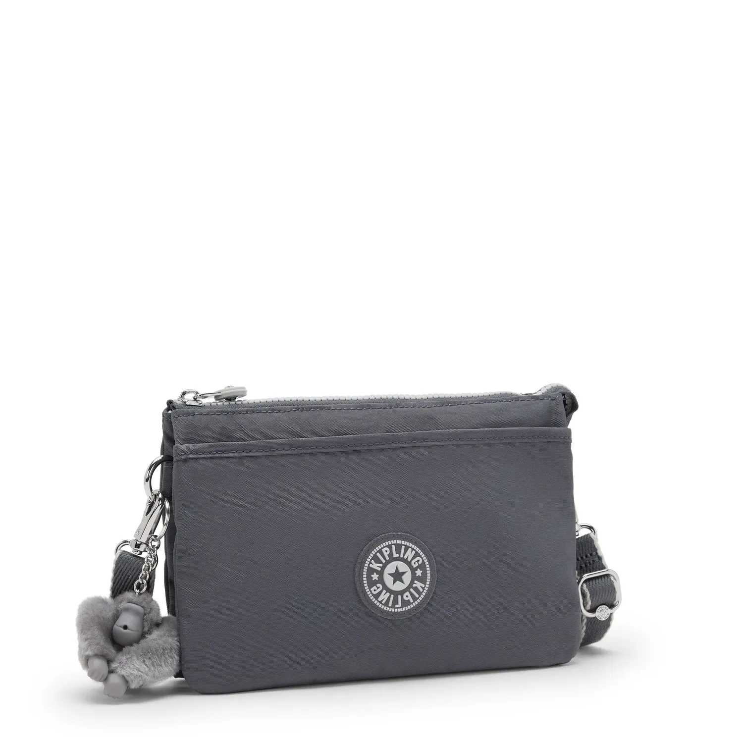 Kipling Riri crossbodytas Klein Moonlit Grey waterafstotend