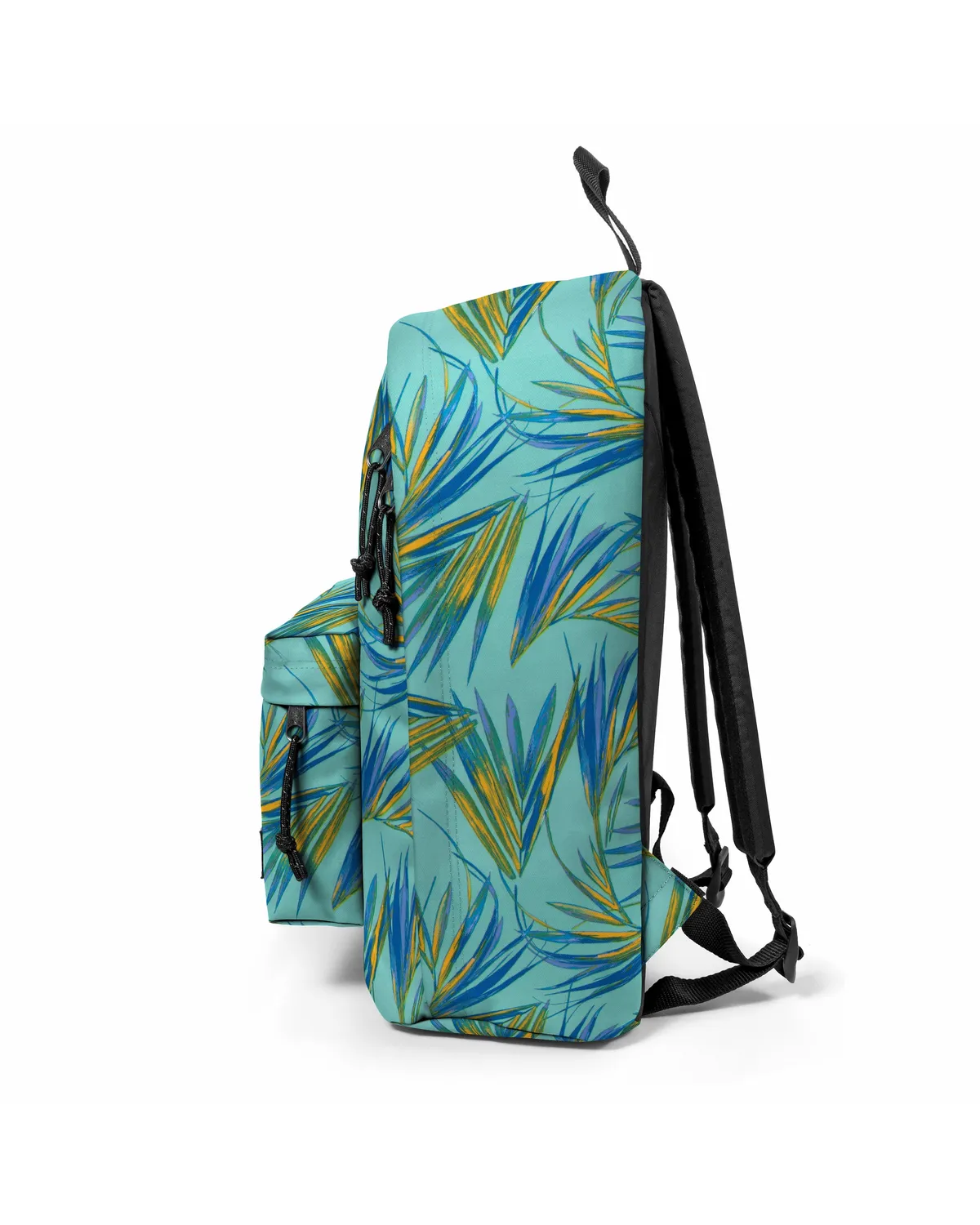 Eastpak Out Of Office rugzak Brize Palm Aqua medium palmprint