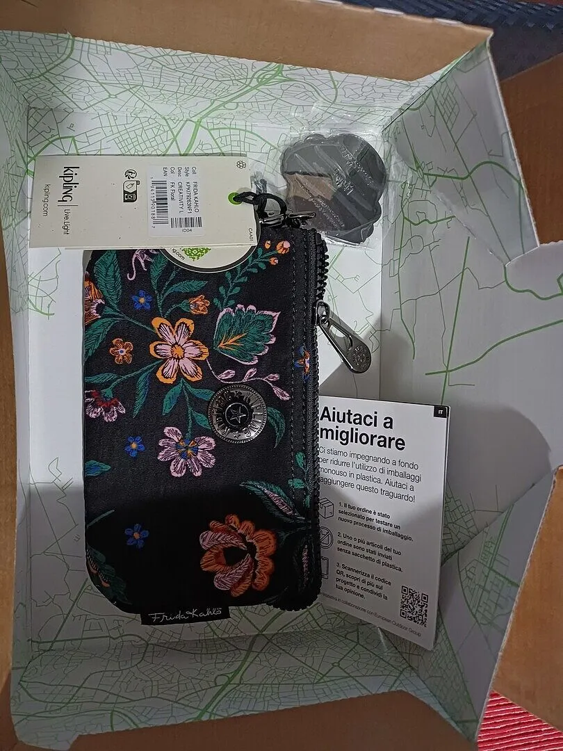 Kipling Creativity L etui Groot Red Rouge waterafstotend