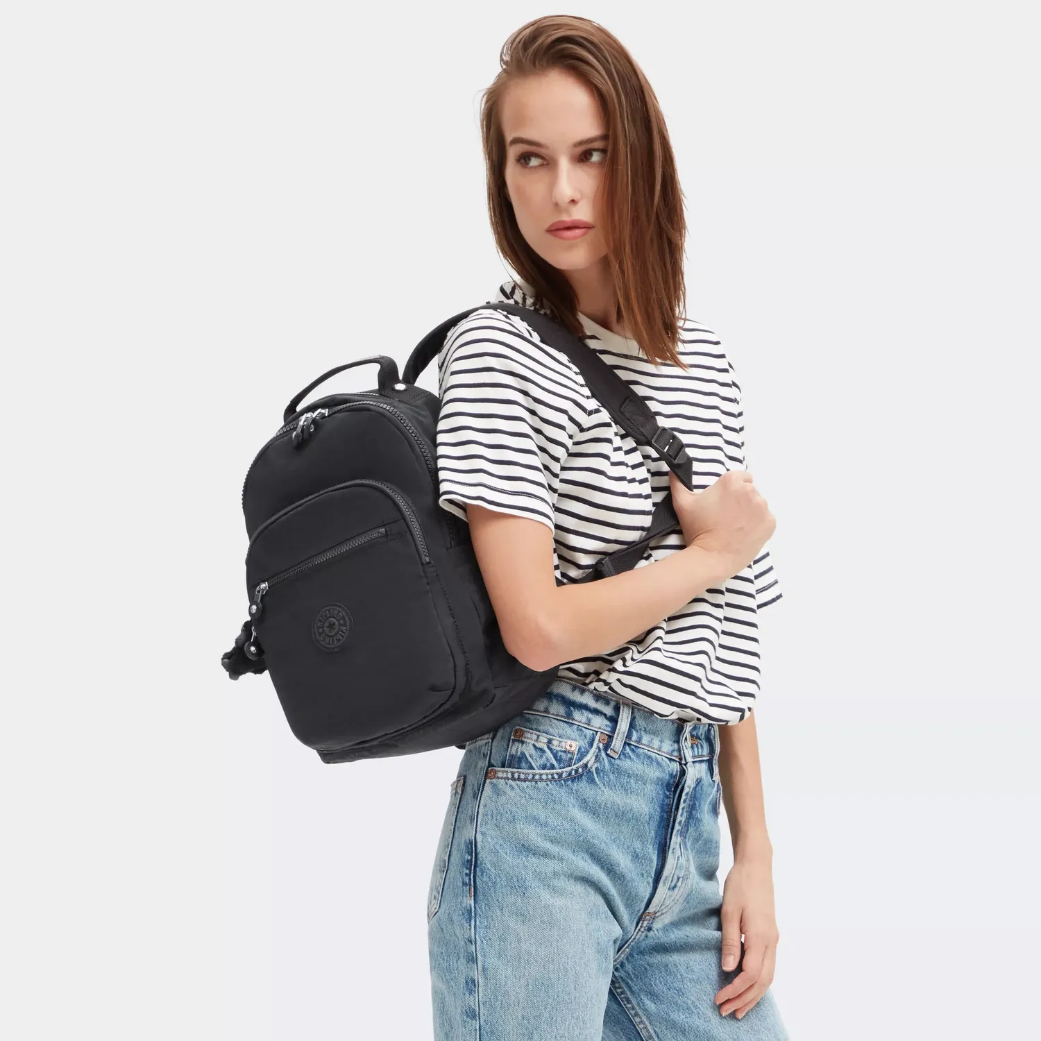 Kipling Seoul S rugzak klein Black Noir 11 inch