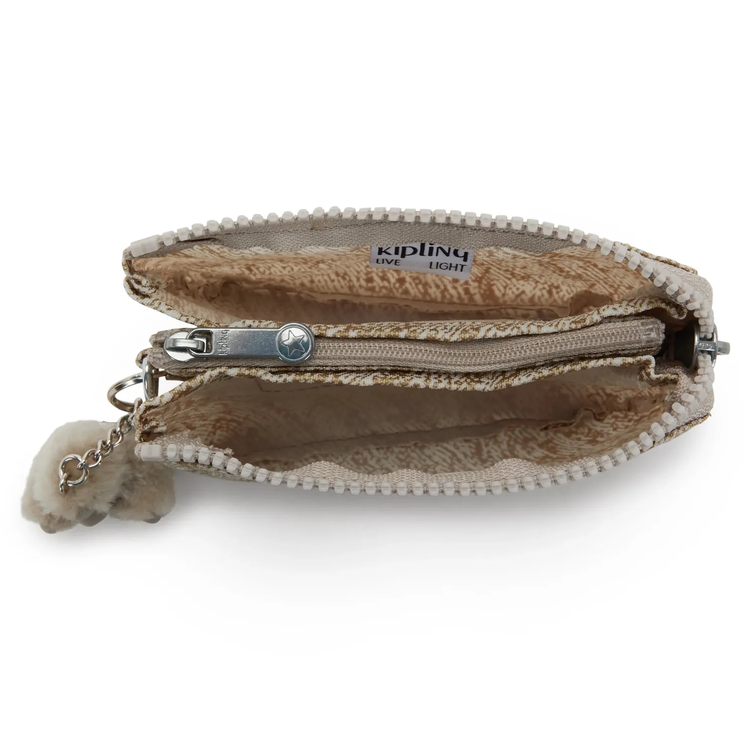 Kipling Creativity S portemonnee Brush of Gold Klein goud