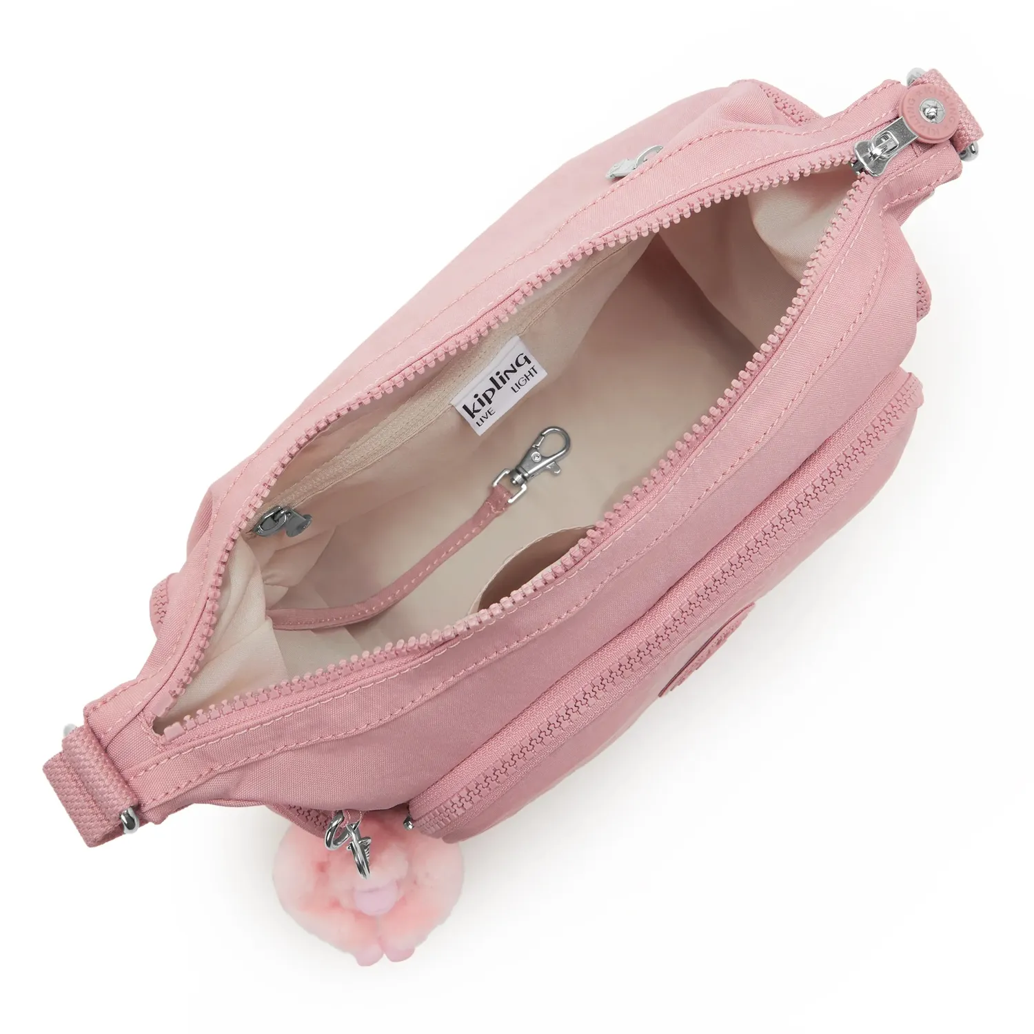Kipling Gabb S crossbodytas Smoky Blush medium roze
