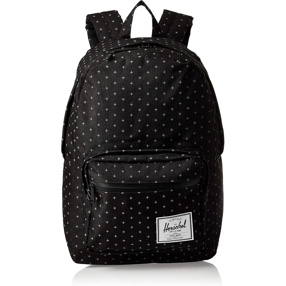 Herschel Pop Quiz rugzak Black Grid canvas