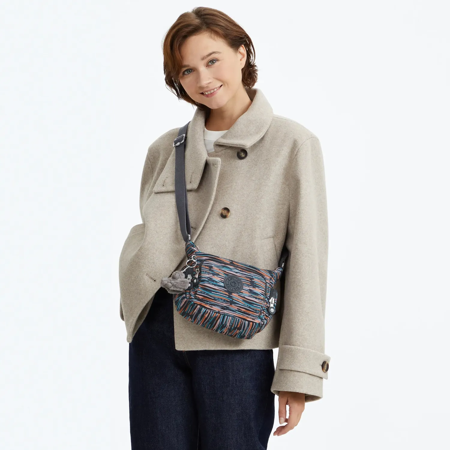 Kipling Gabbie Mini tasje Klein Mineral Stripes waterafstotend
