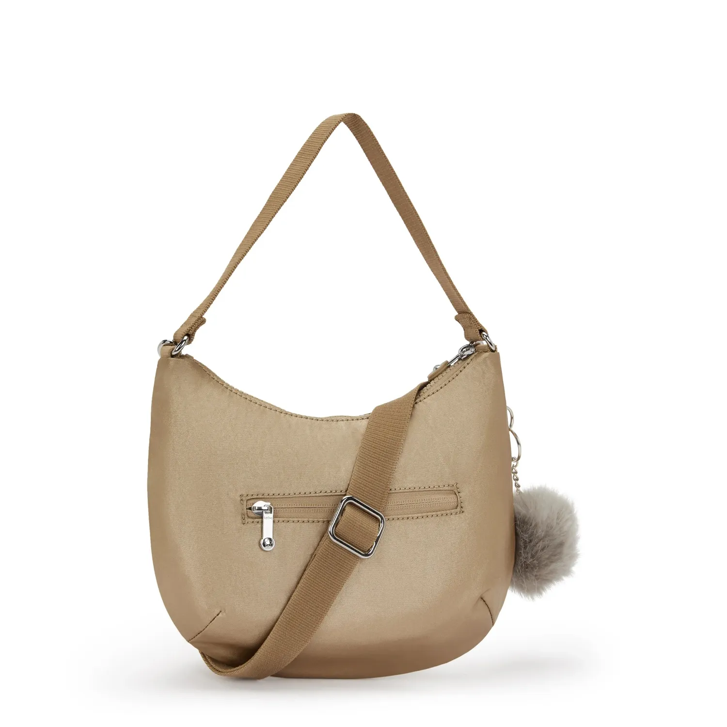 Kipling Amani schoudertas Echoey Gold klein metallic