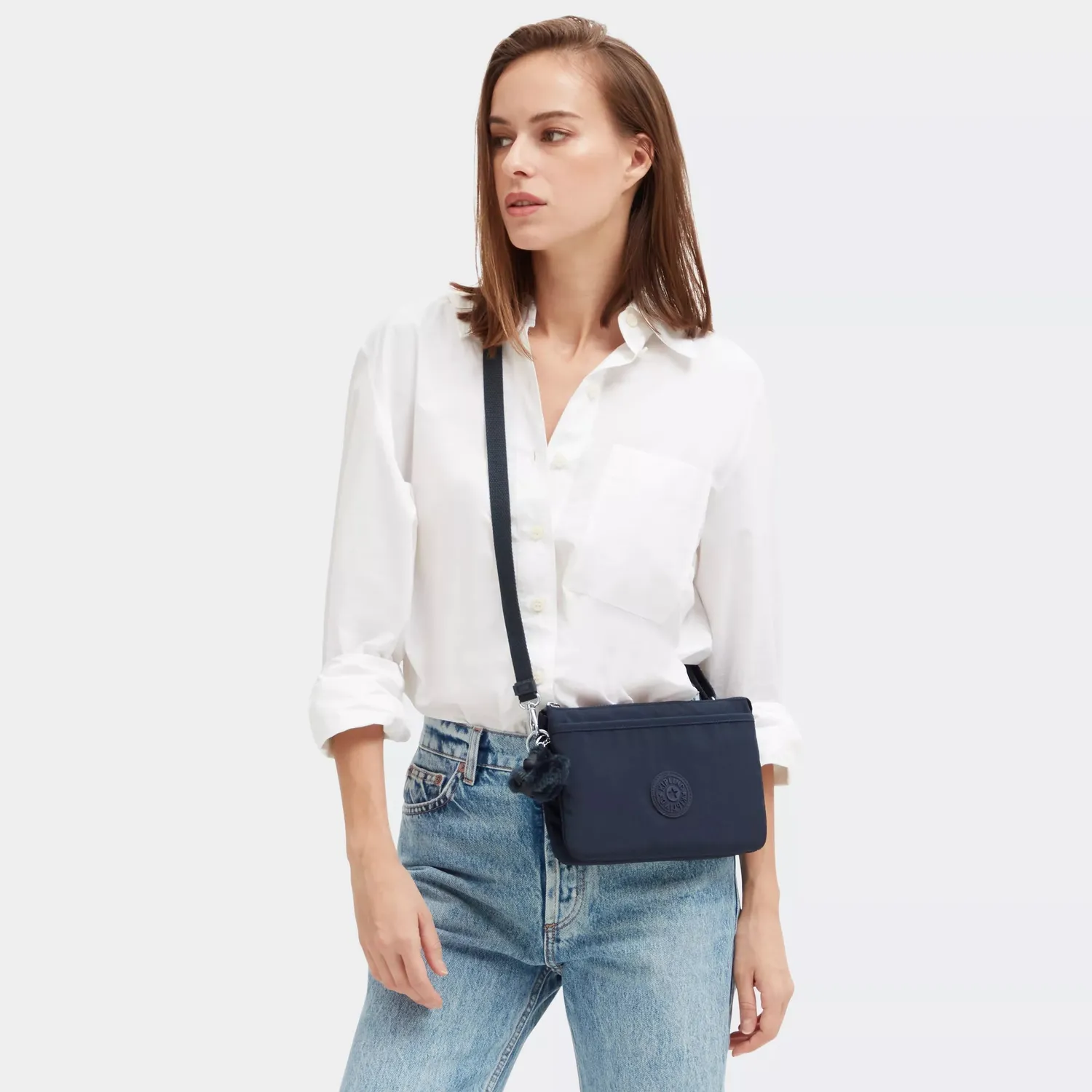 Kipling Riri crossbodytas klein Blue Bleu 2 waterafstotend