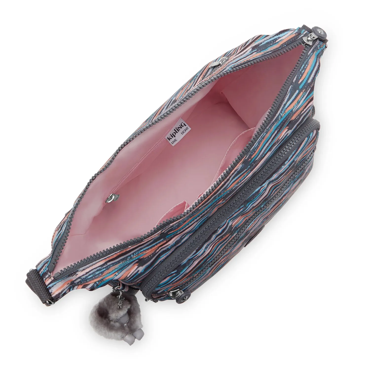 Kipling Gabbie crossbody tas Mineral Stripes groot lichtgewicht