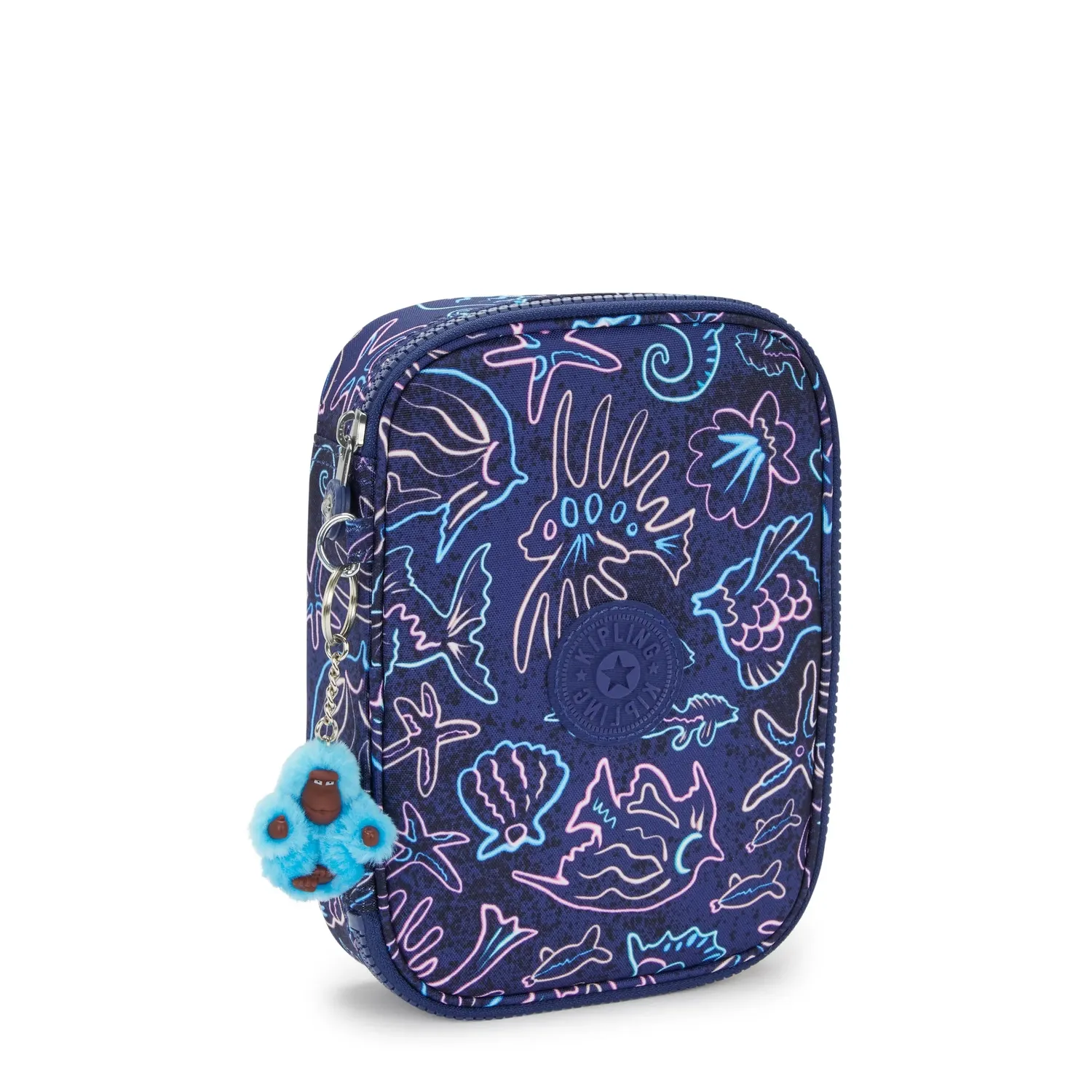 Kipling 100 Pens pennenzak Groot Disco Fish nylon