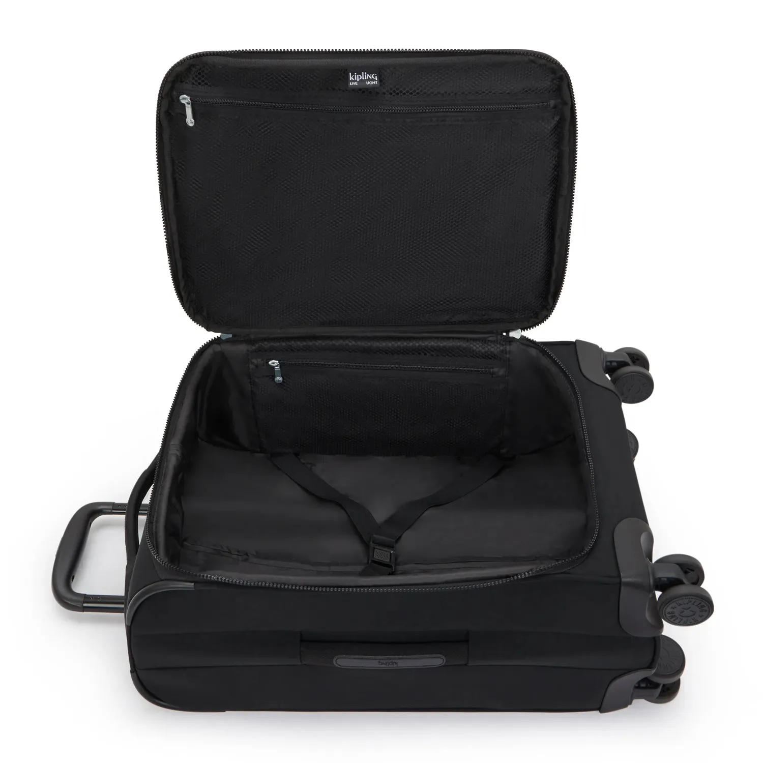 Kipling Youri Spin S handbagage Klein Black Noir waterafstotend