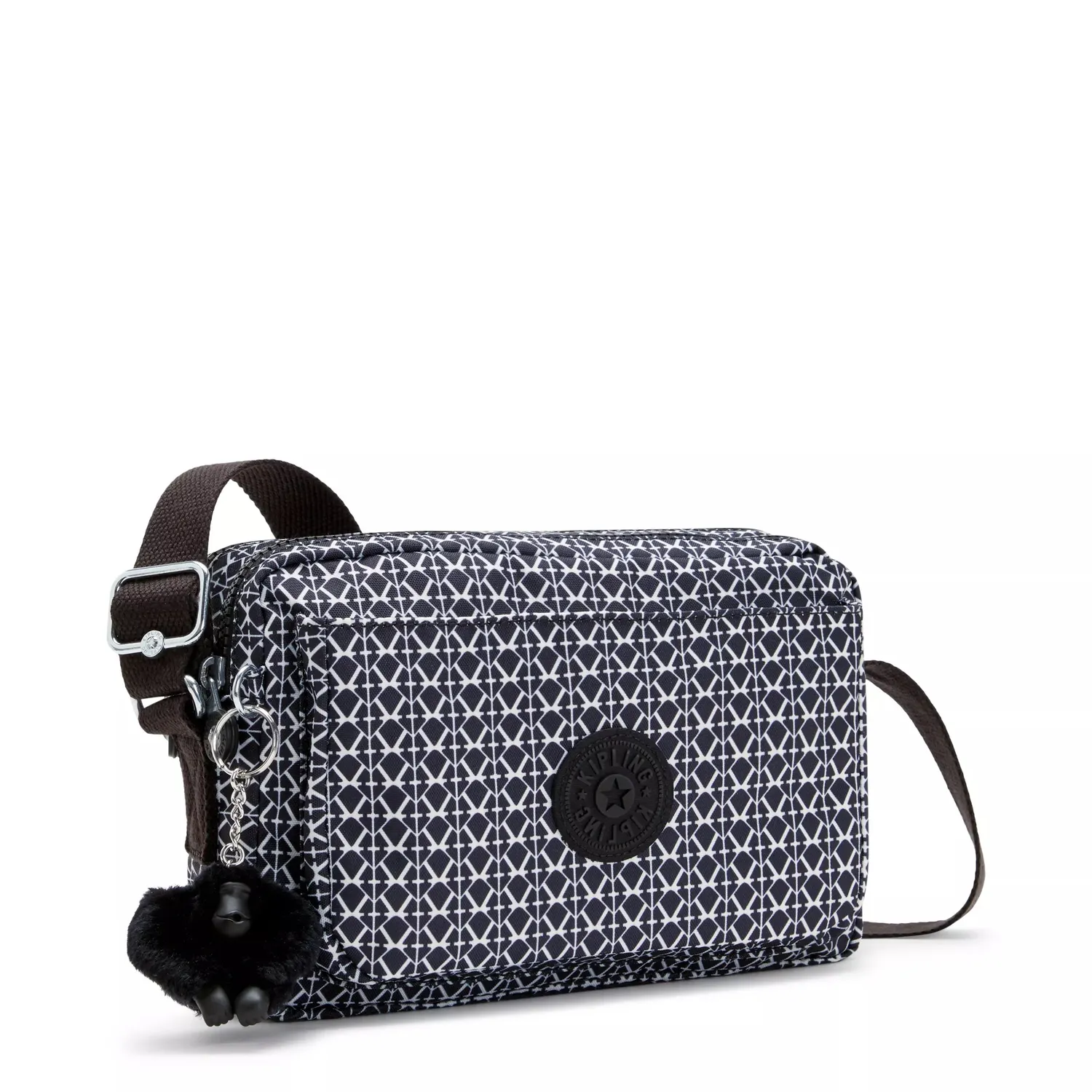 Kipling Abanu M crossbody tas Medium Signature Print print
