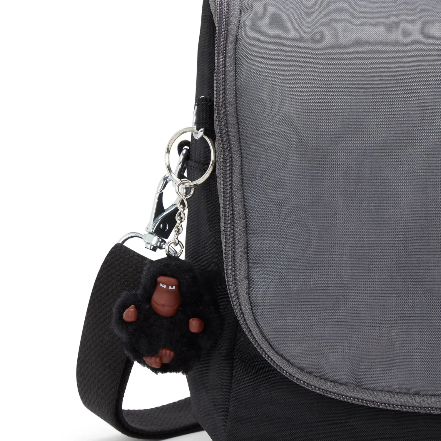 Kipling New Kichirou lunchtas Space Black Block groot trolleybevestiging