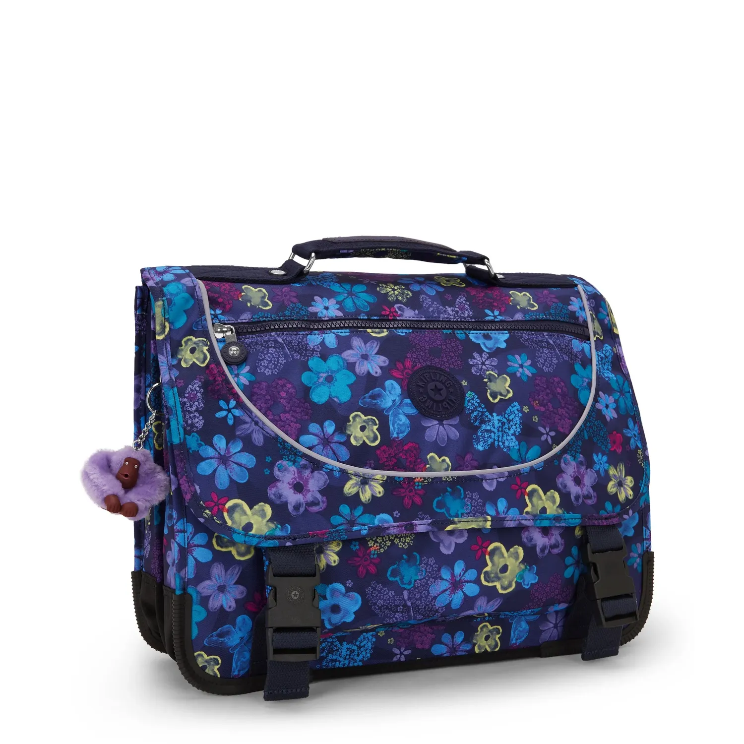 Kipling Preppy rugzak Dark Flower Stamp medium school