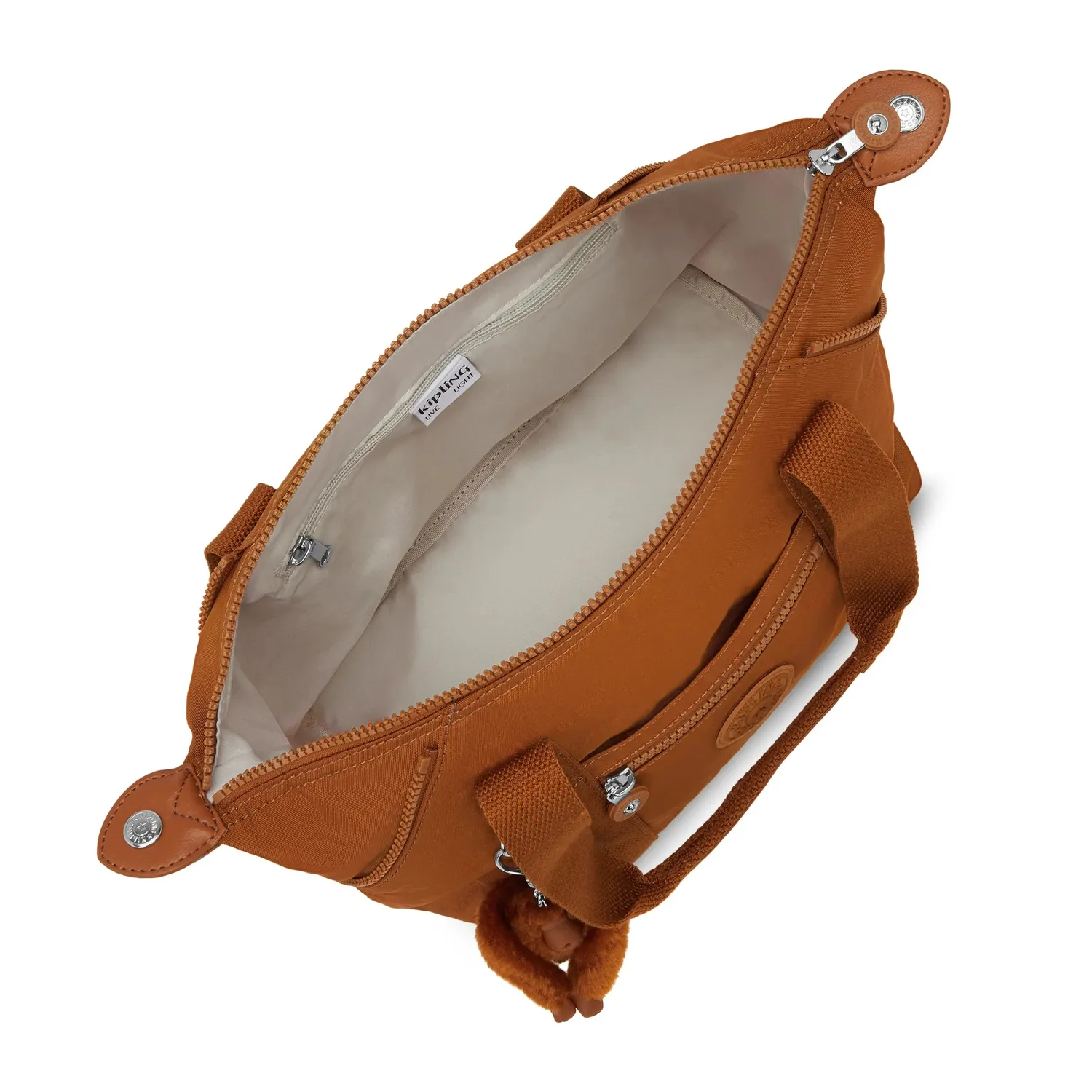 Kipling Art Mini schoudertasje Stylish Mokka klein licht
