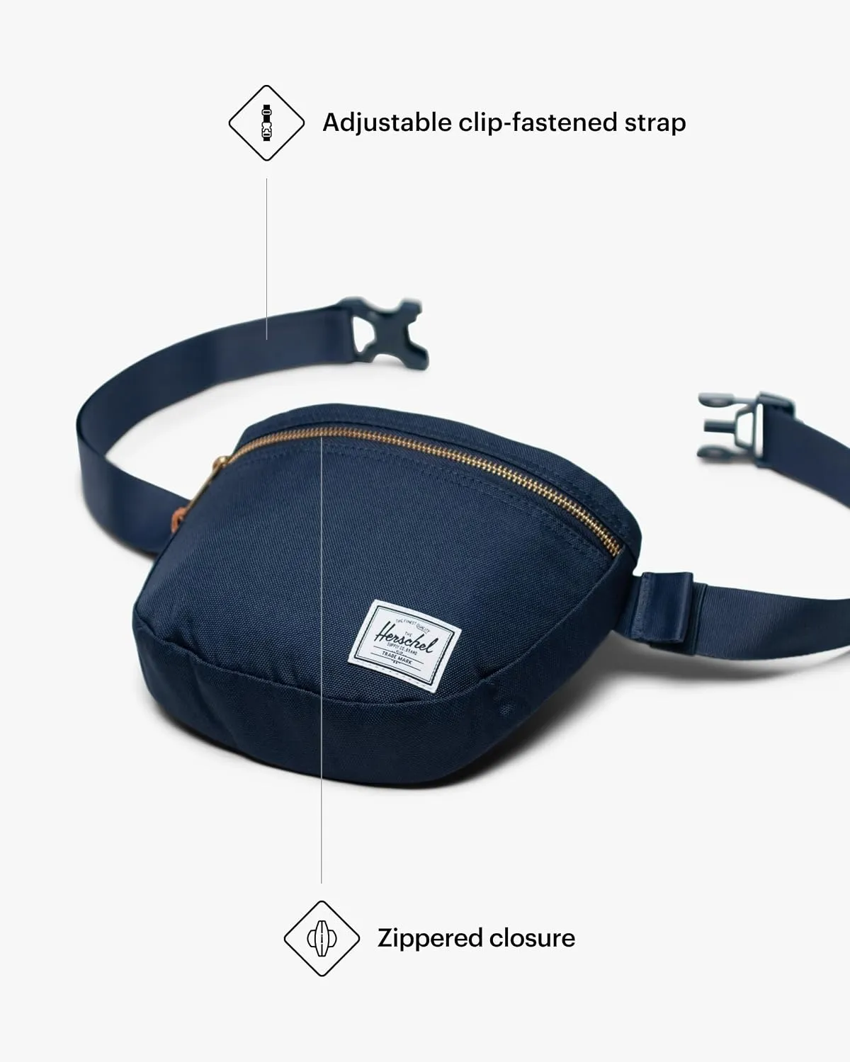 Herschel Settlement heuptas Navy blauw