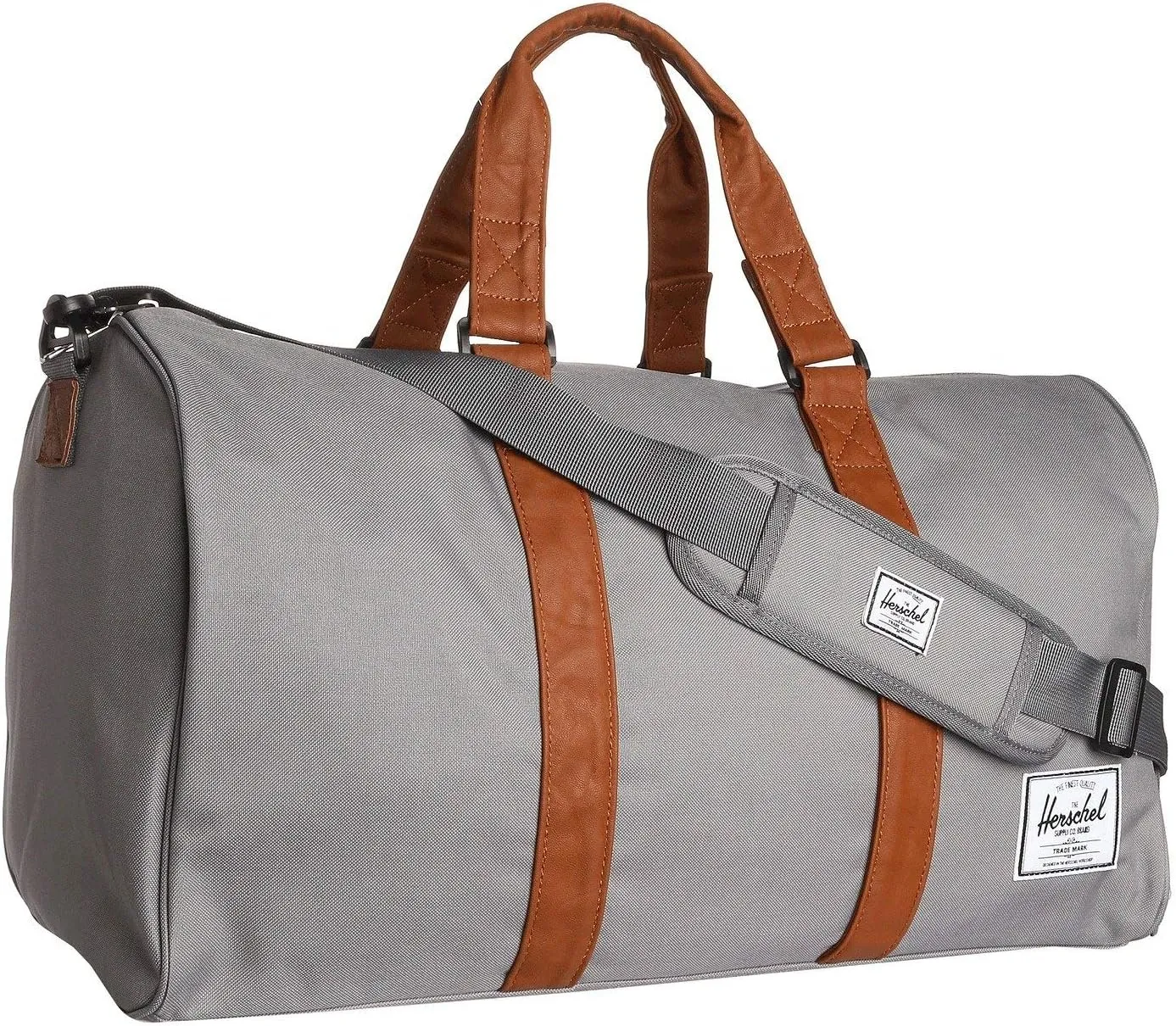 Herschel Novel reistas 42,5L Raven Crosshatch grijs canvas