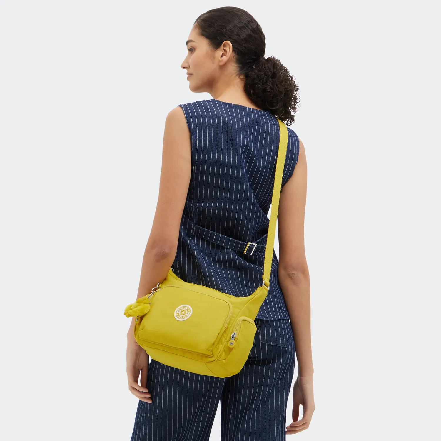 Kipling Gabb S crossbodytas Medium Inside Yellow met rits