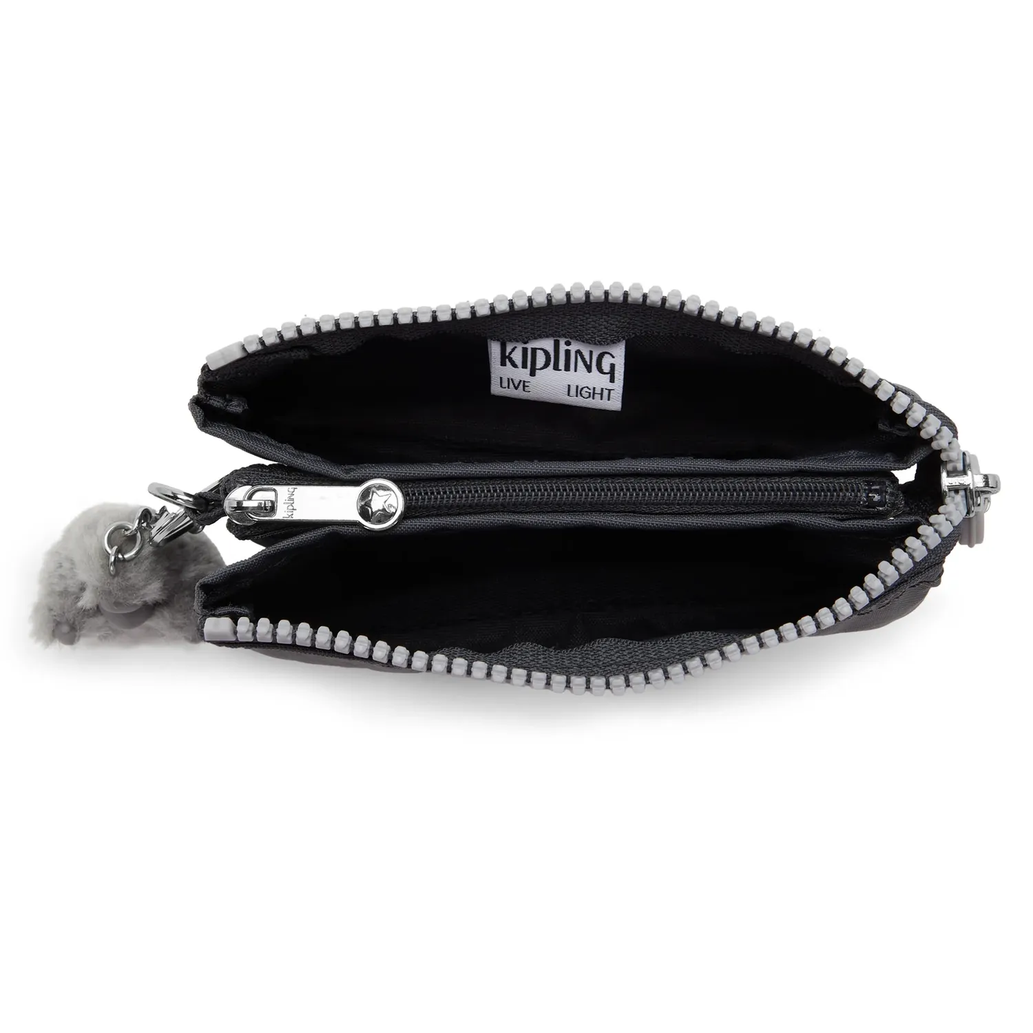 Kipling Creativity S portemonnee Moonlit Grey klein met rits