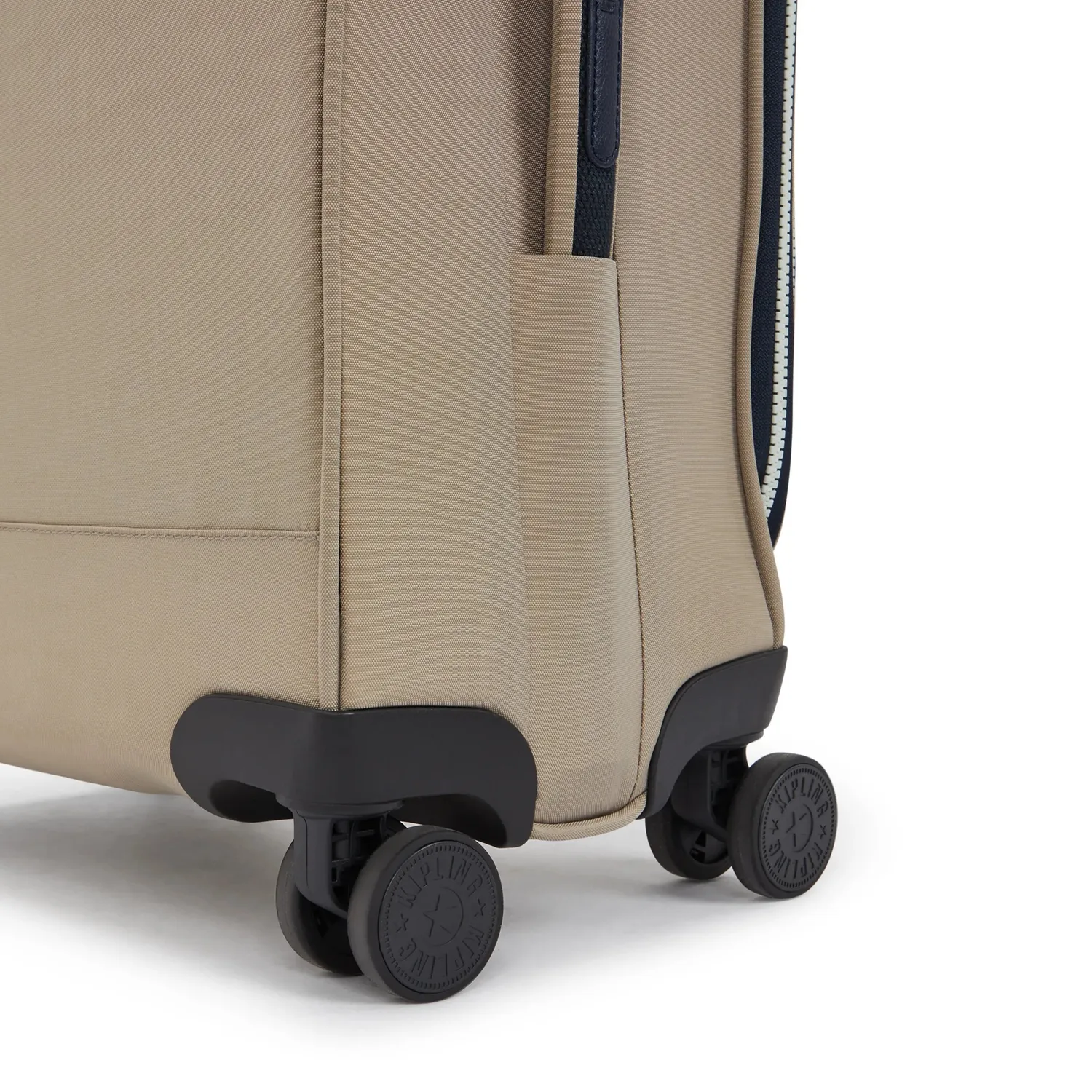 Kipling New Youri Spin S trolley soft taupe klein waterafstotend
