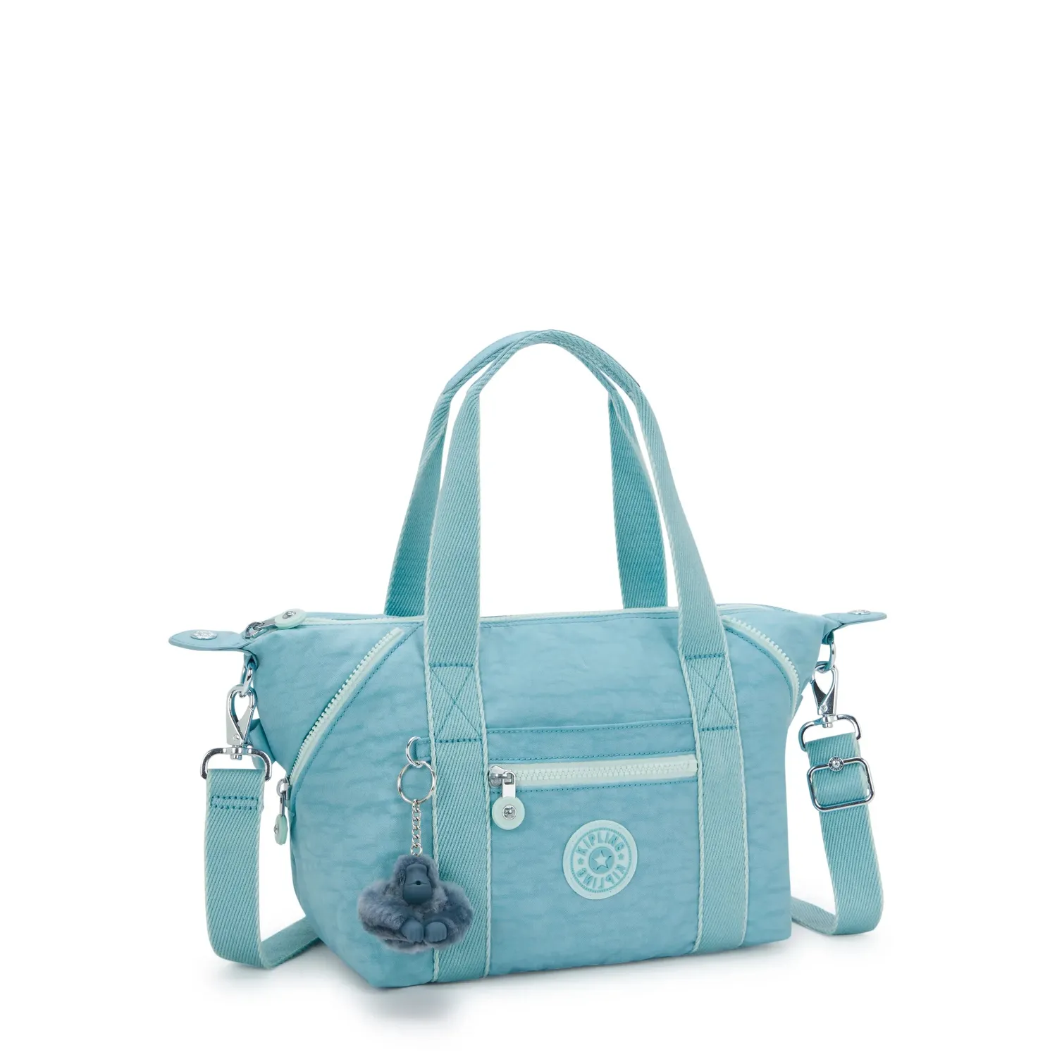 Kipling Art Mini schoudertas Blue Cool klein waterafstotend