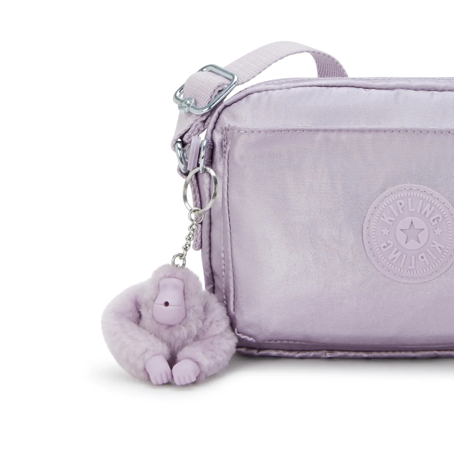 Kipling Abanu crossbodytas klein Lilac Moon Metallic verstelbaar