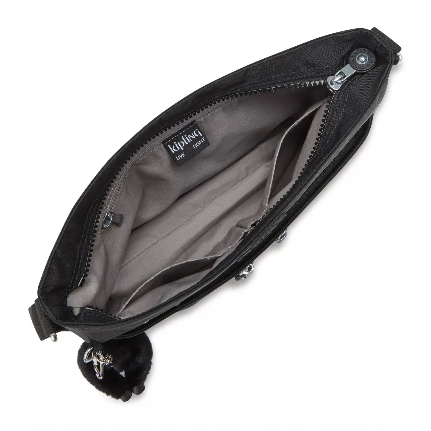 Kipling New Angie schoudertas Black Noir klein waterafstotend
