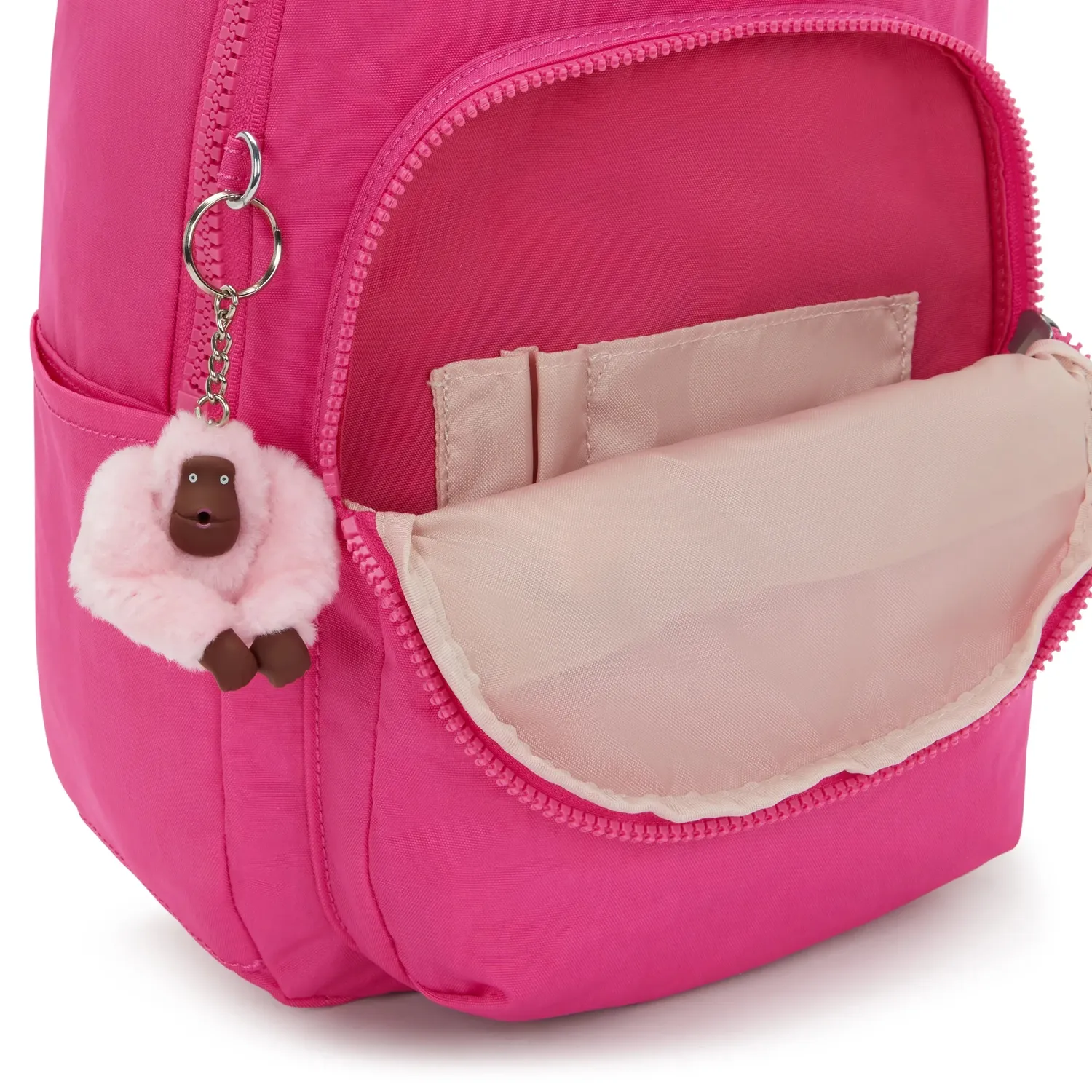 Kipling Seoul S rugzak Klein Intense Rose 11 inch tabletvak