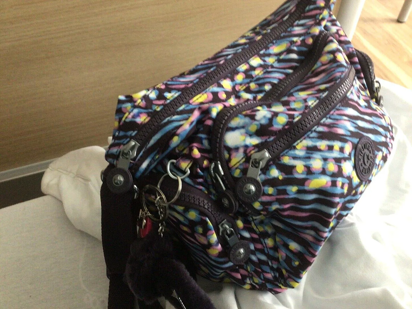 Kipling Gabbie S schoudertas Signature Print klein bedrukt