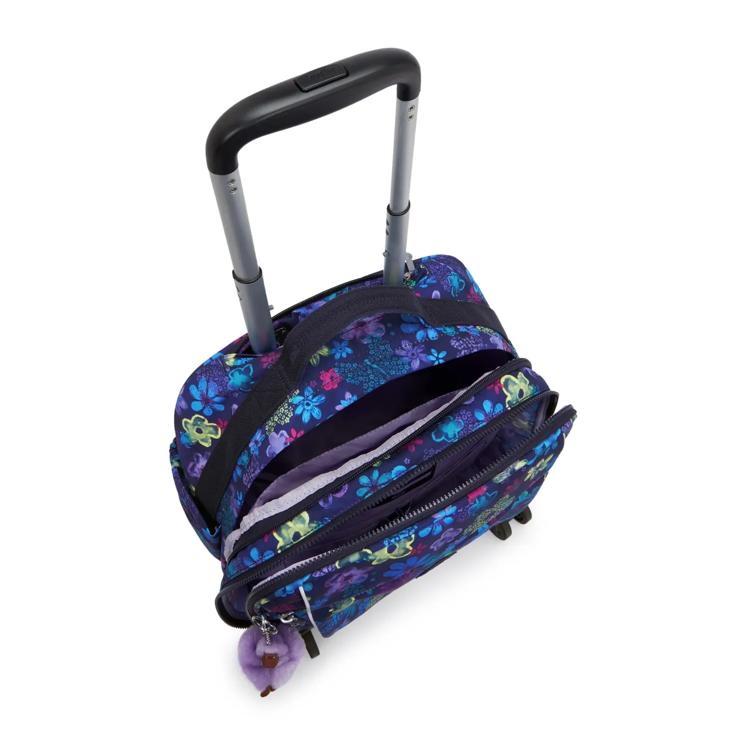 Kipling New Storia S rolrugzak Dark Flower Stamp medium 13 inch