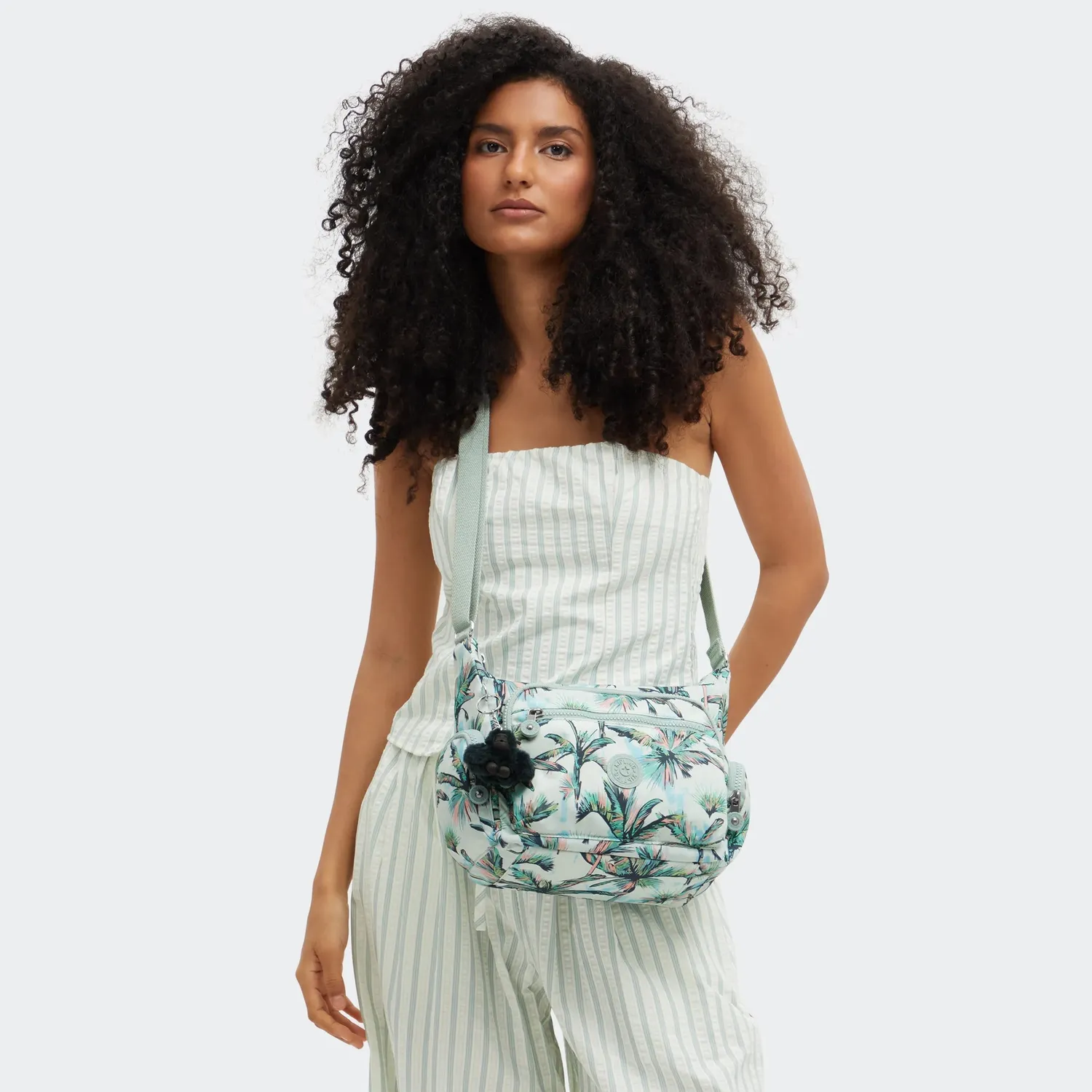 Kipling Gabbie S schoudertas More Palm Trees Medium print