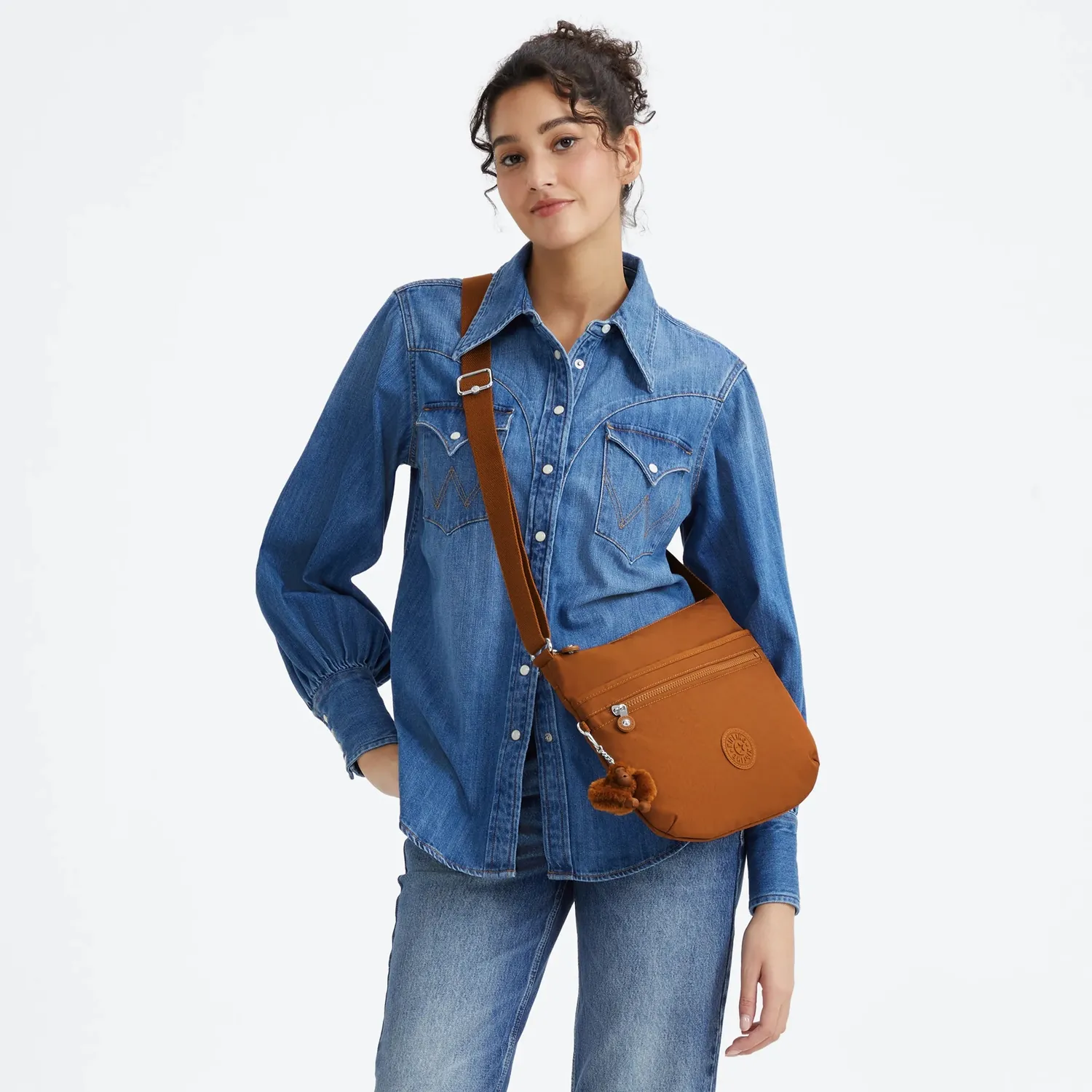 Kipling Arto crossbody tas Stylish Mokka Medium bruin